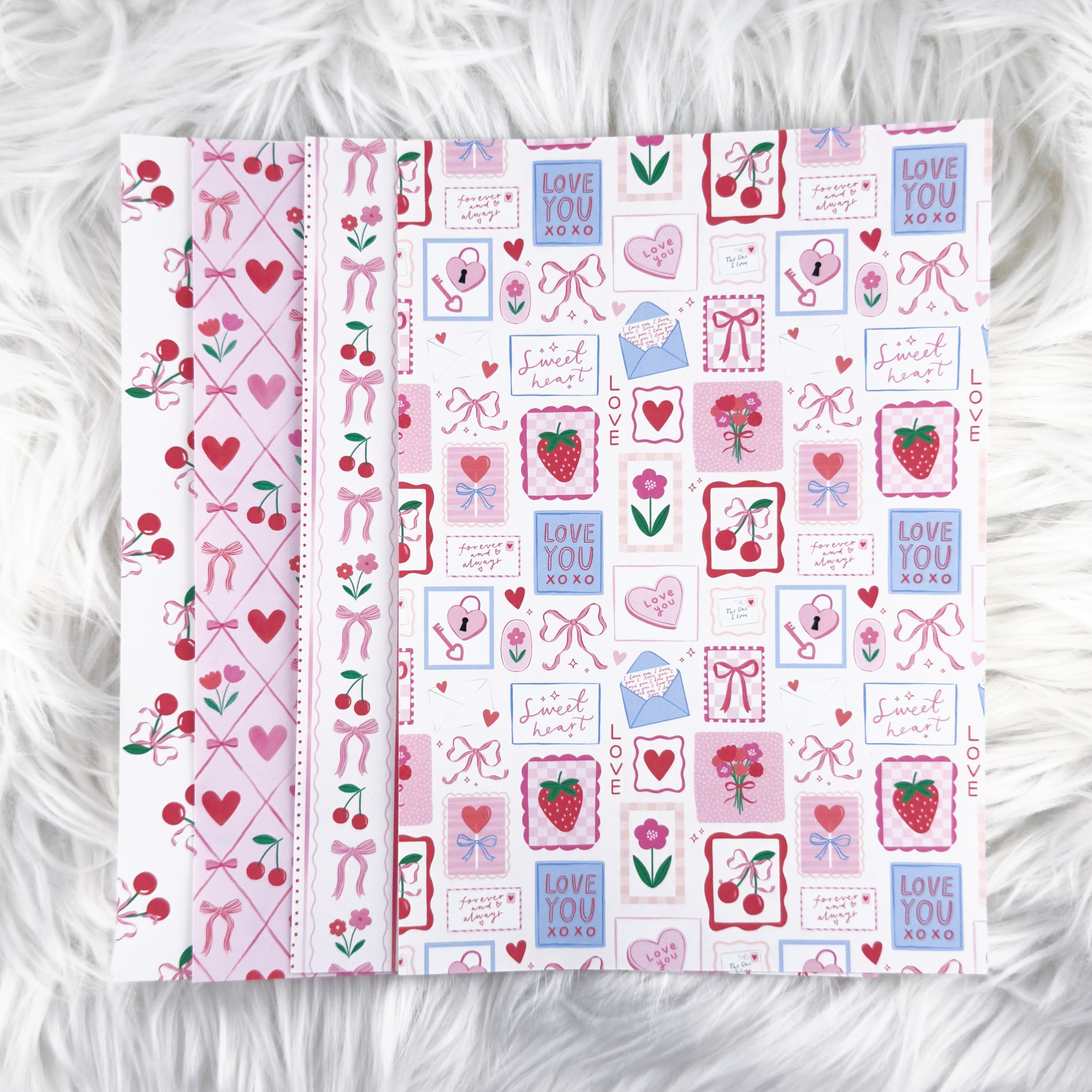 Coquette Valentine - A5 Matte Sticker Paper (Set of 4)