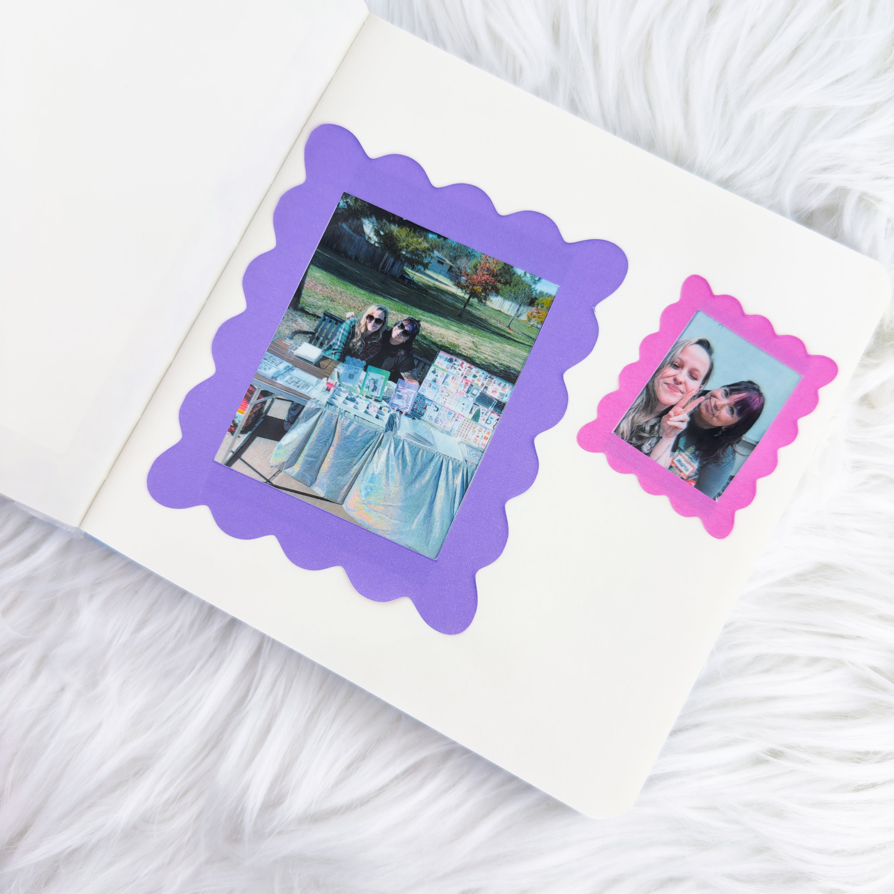 Valentine - Wavy Frame Bundle // Matte Journal Stickers