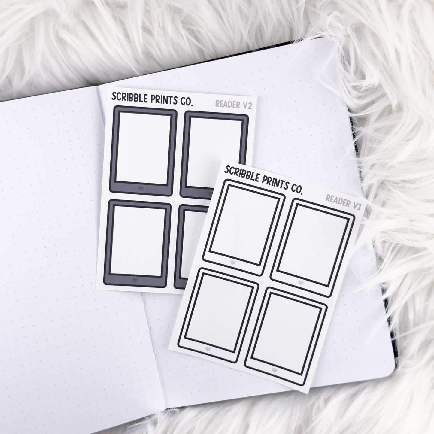 Reader V1 + V2 // Matte Reading Journal Stickers