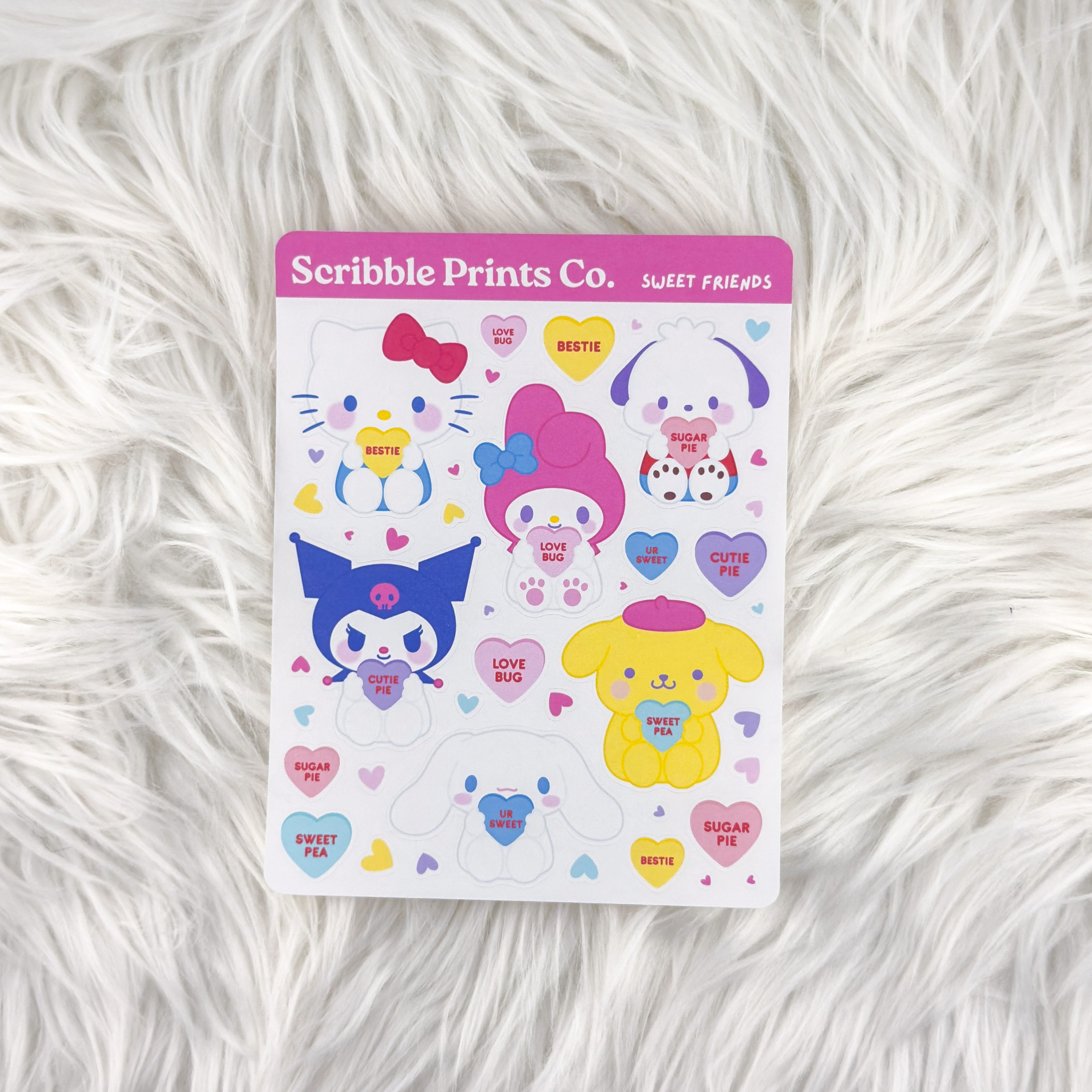 Sweet Friends – Deco // Matte Journal Stickers