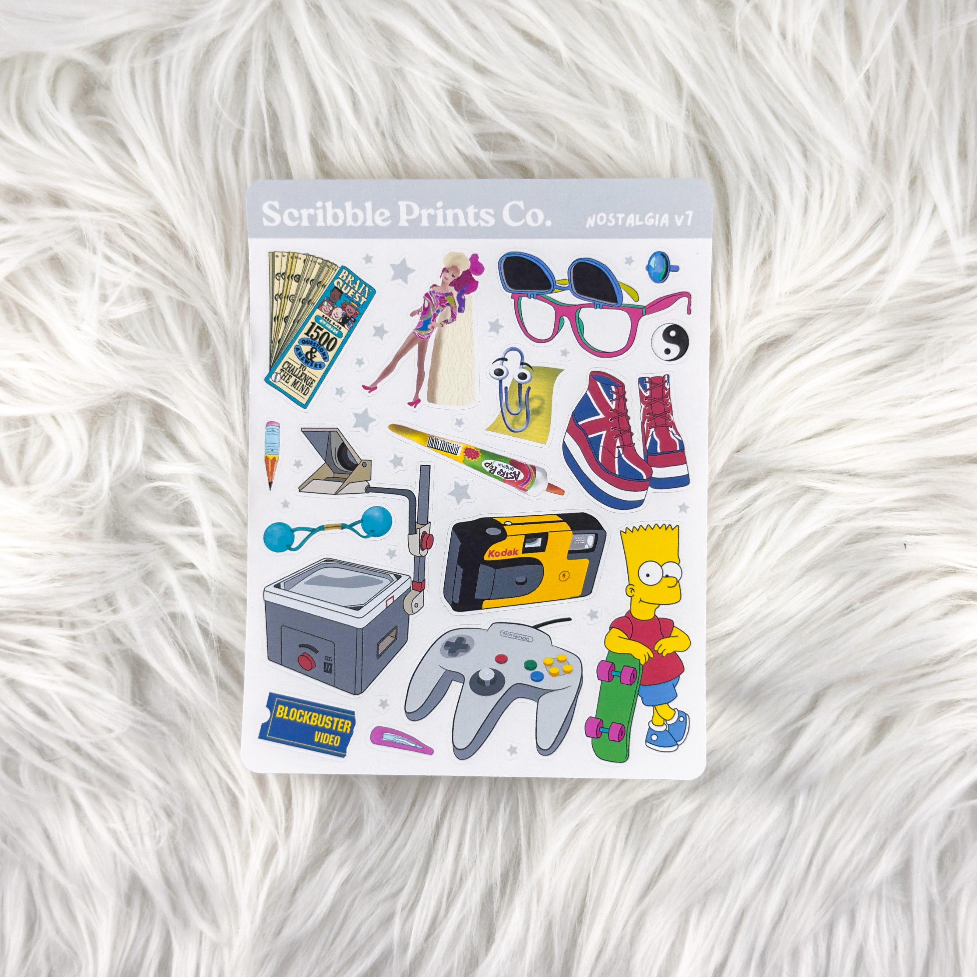 Nostalgia V7 – Deco // Matte Journal Stickers