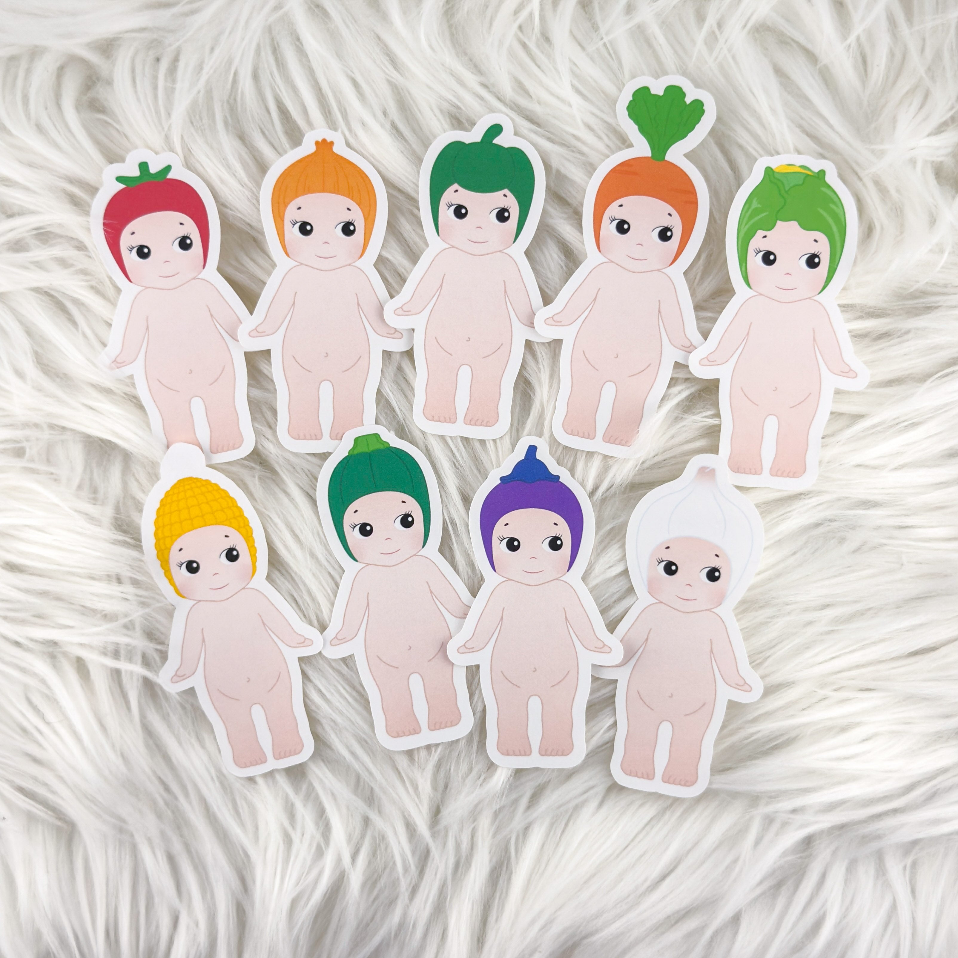 Veggies - Angel Bundle // Matte Journal Stickers