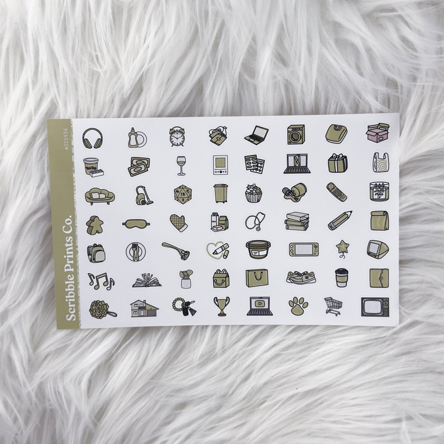 Custom Color Planner Stickers