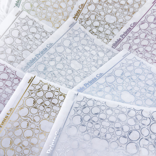 Bubbles - Bougie Box Underlays // Foil