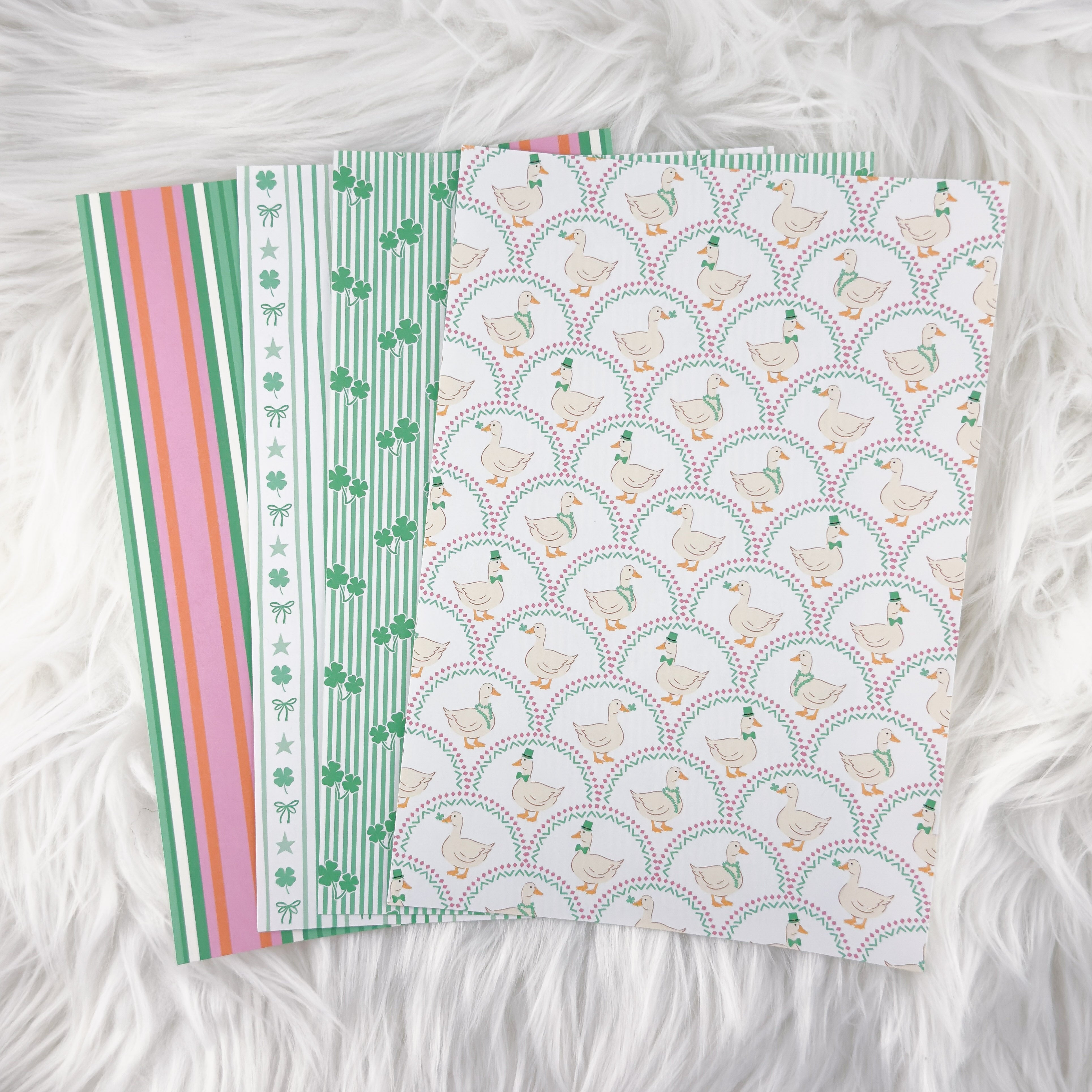 Lucky Clover Charm - A5 Matte Sticker Paper (Set of 4)