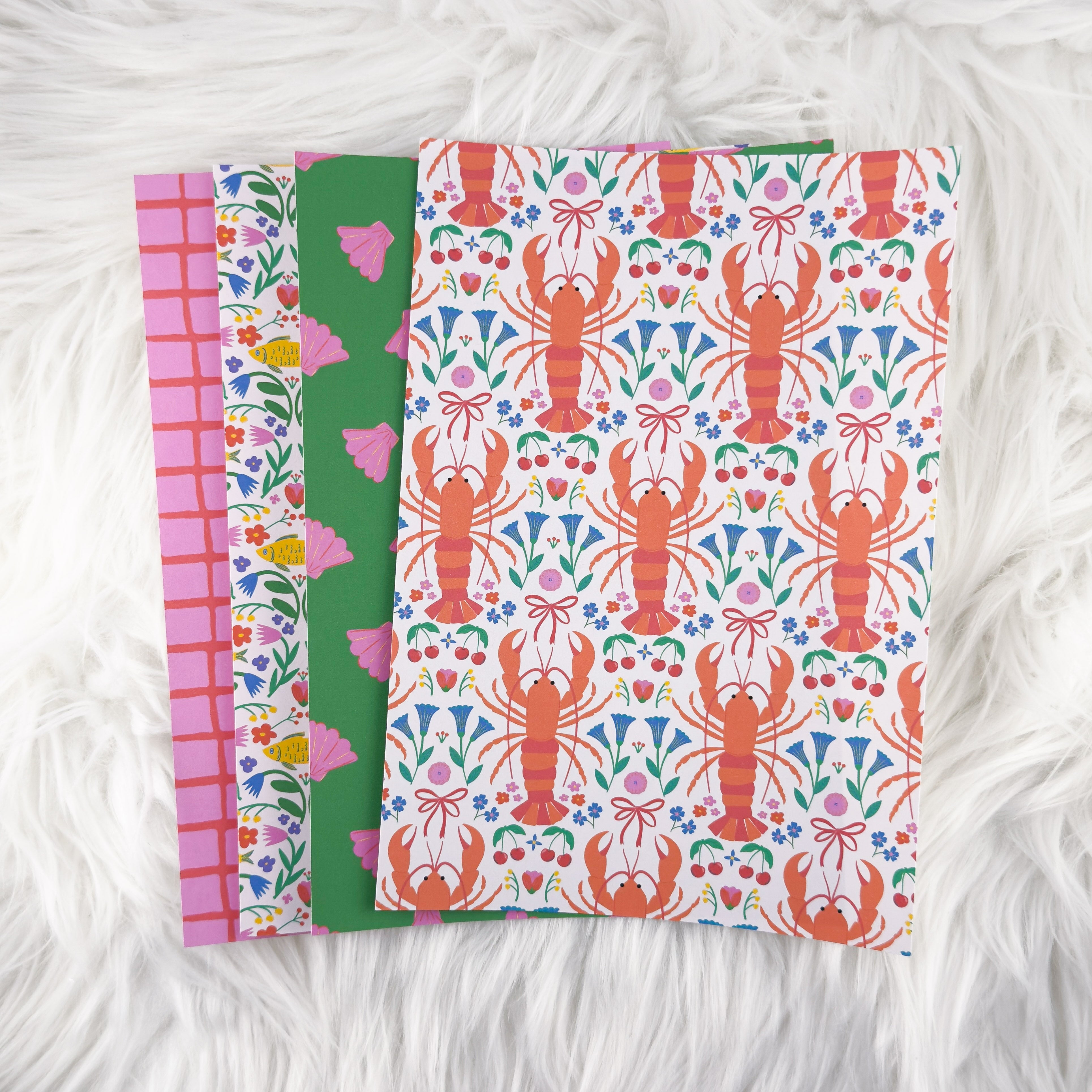 Seaside Garden - A5 Matte Sticker Paper (Set of 4)