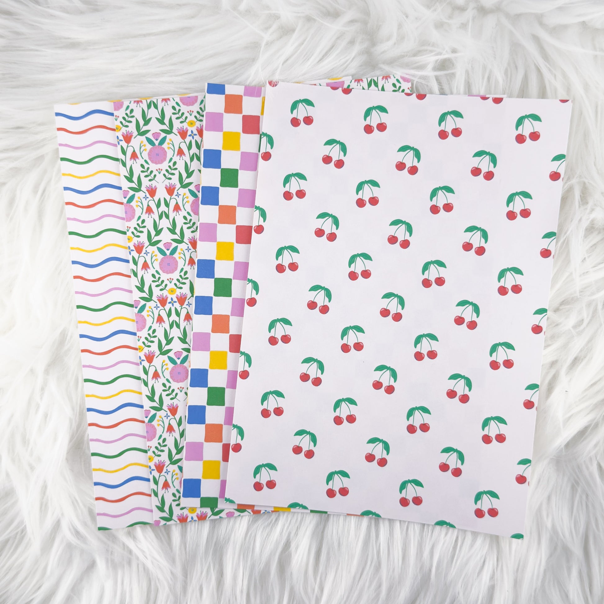 Happy Garden - A5 Matte Sticker Paper (Set of 4)