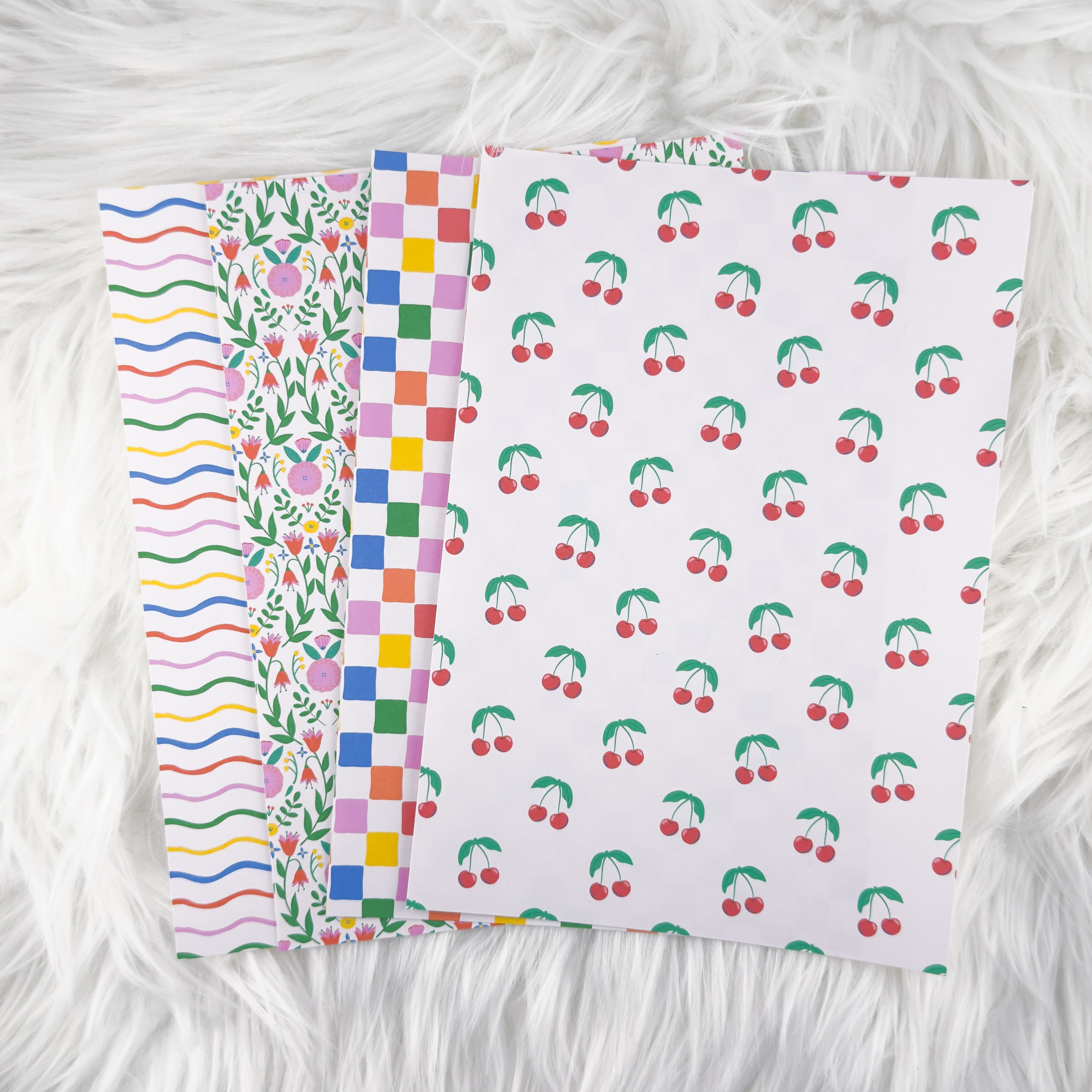 Happy Garden - A5 Matte Sticker Paper (Set of 4)