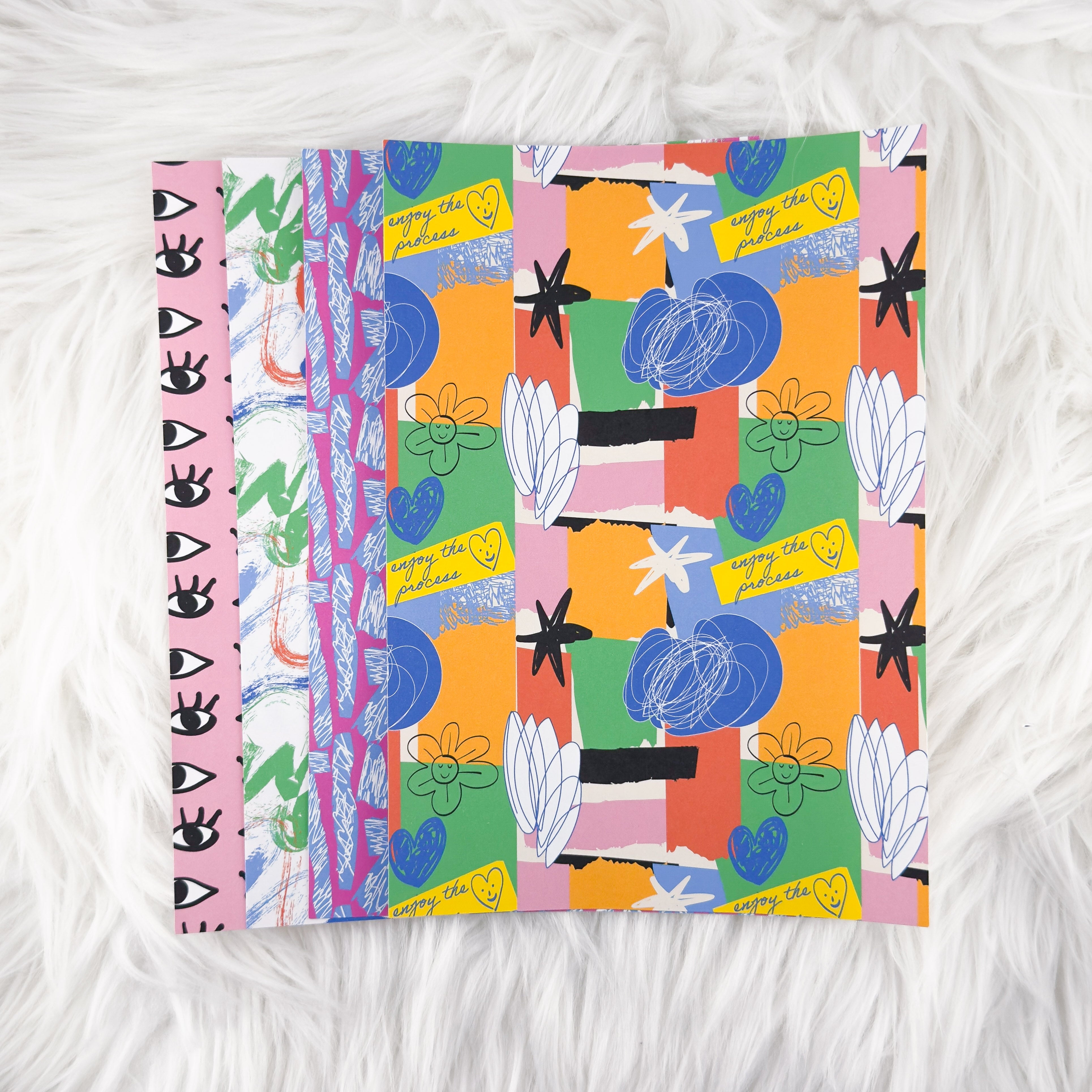 Color Parade - A5 Matte Sticker Paper (Set of 4)