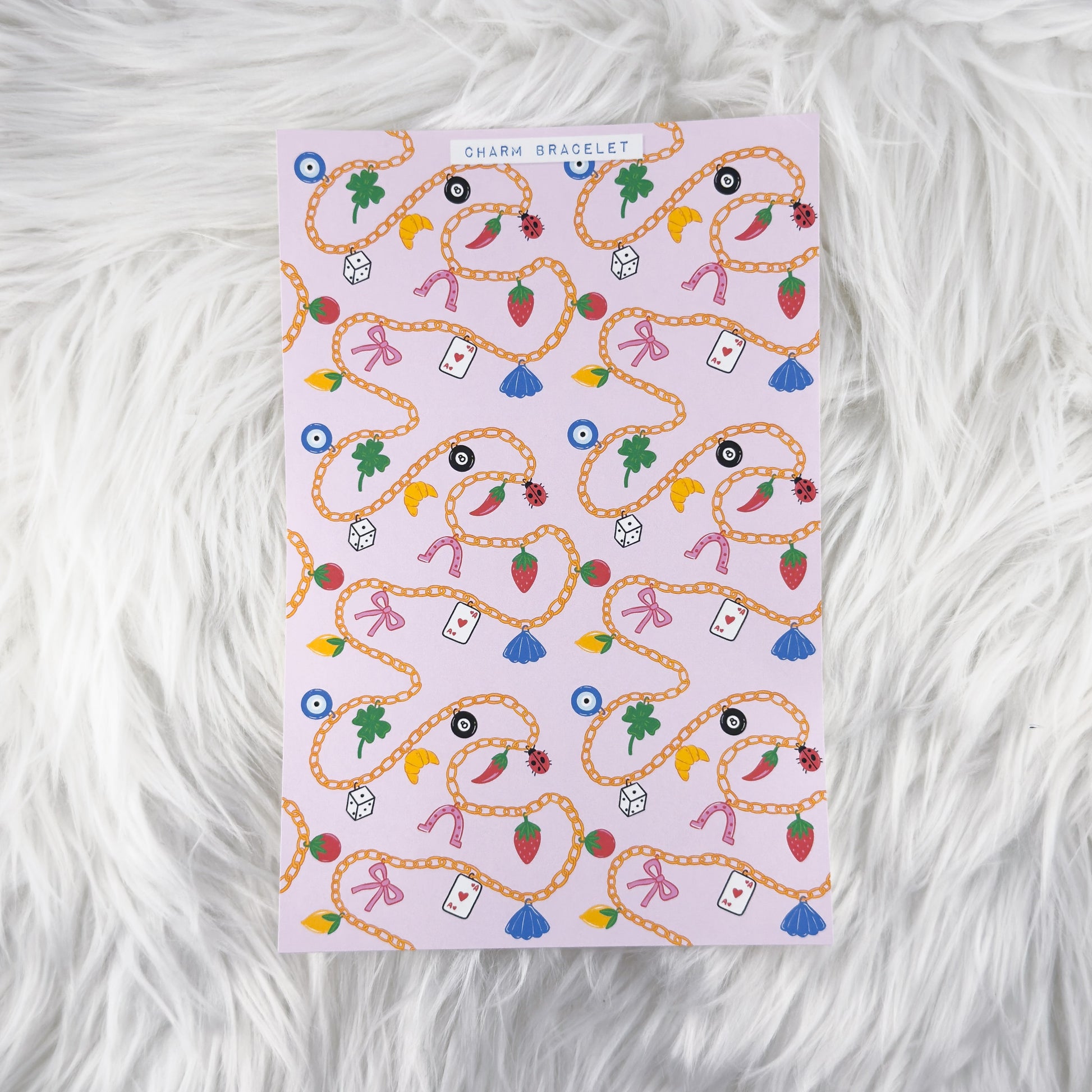 Charm Bracelet – Journal Backgrounds // Matte Sticker Paper