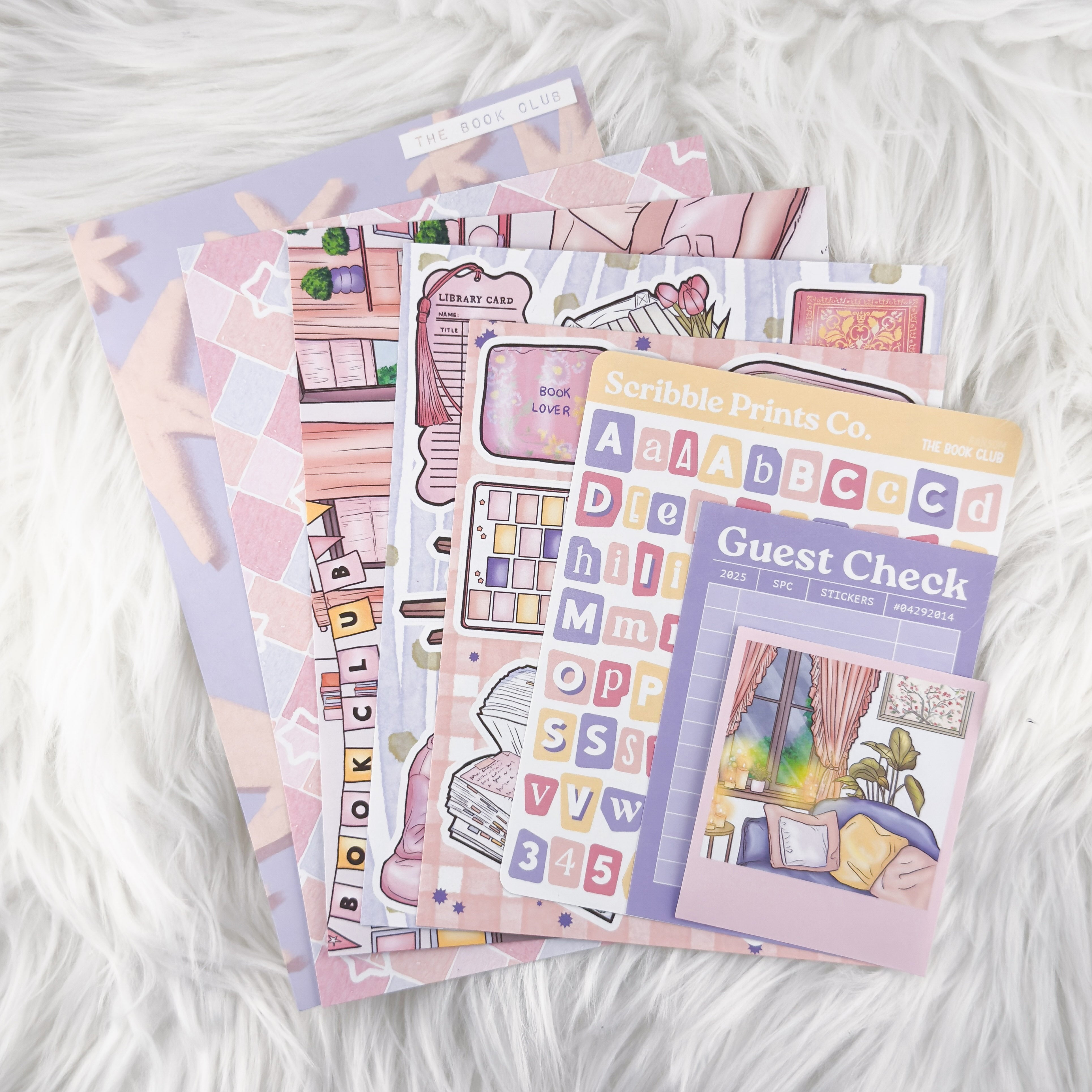 The Book Club – Junk Journal Collage Kit // Matte Sticker Collection