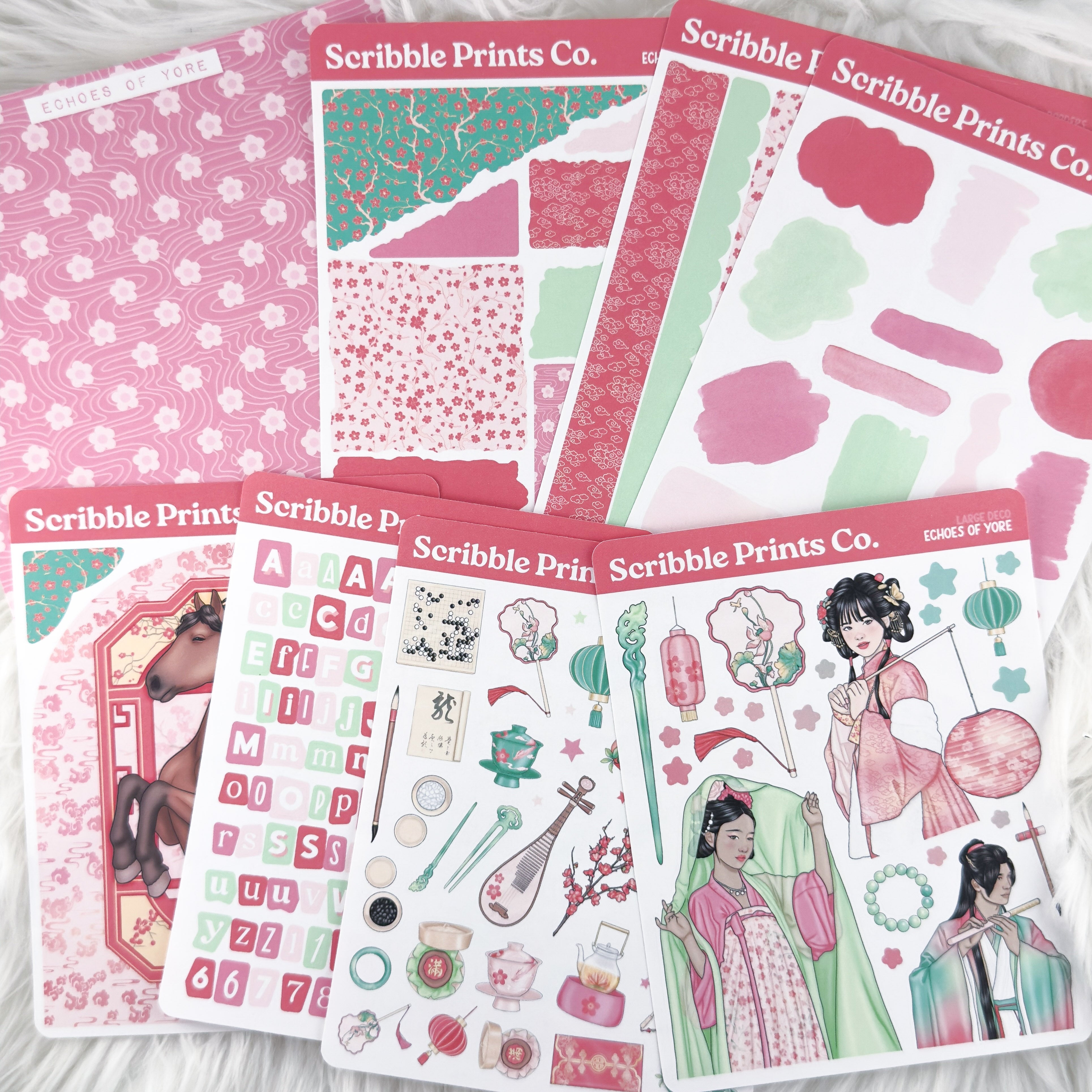 Echos of Yore Journal Sticker Collection | Matte Removable Reading & Planner Stickers