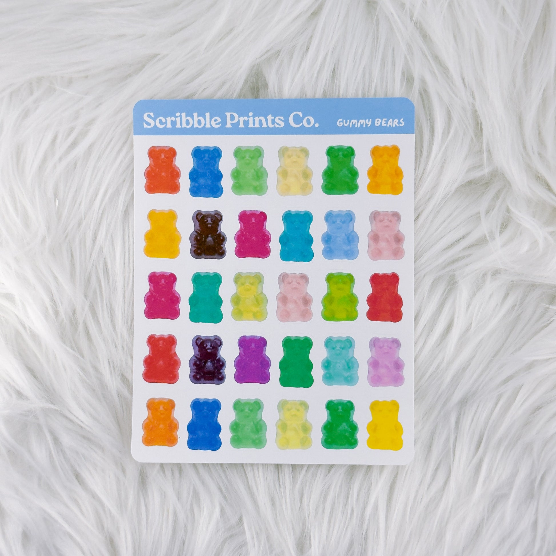 Gummy Bears – Deco // Matte Journal Stickers