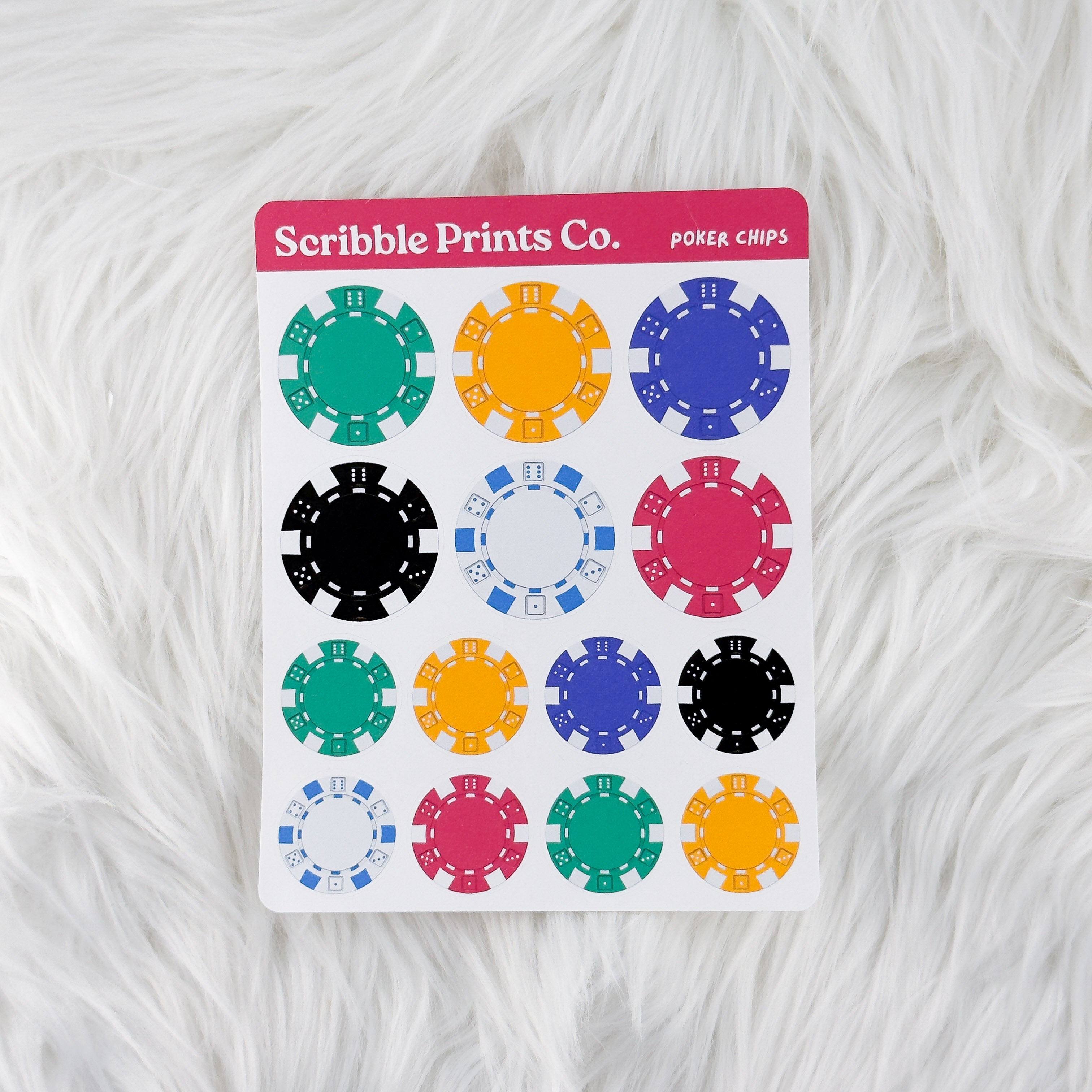 Poker Chips – Deco // Matte Journal Stickers