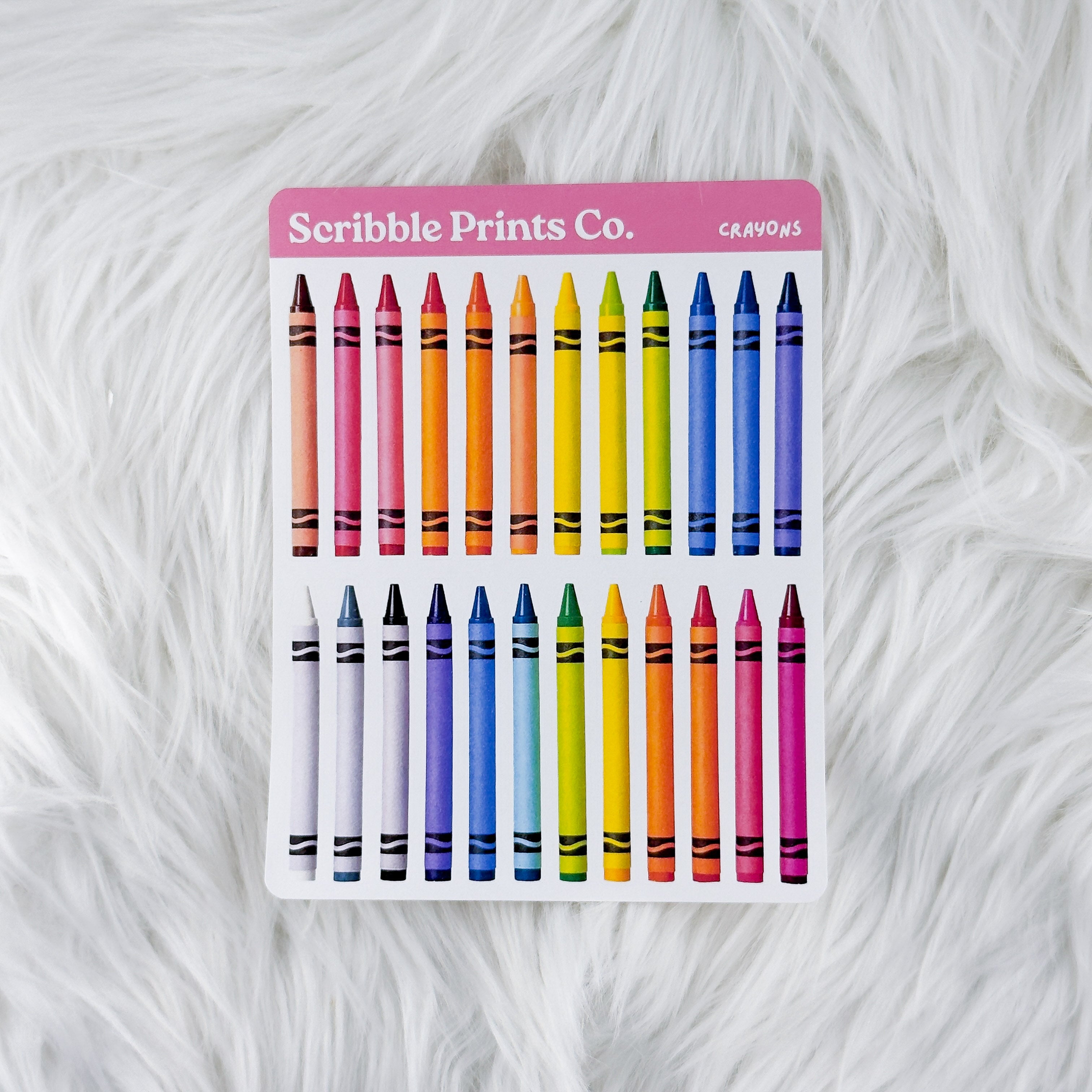 Crayons – Deco // Matte Journal Stickers