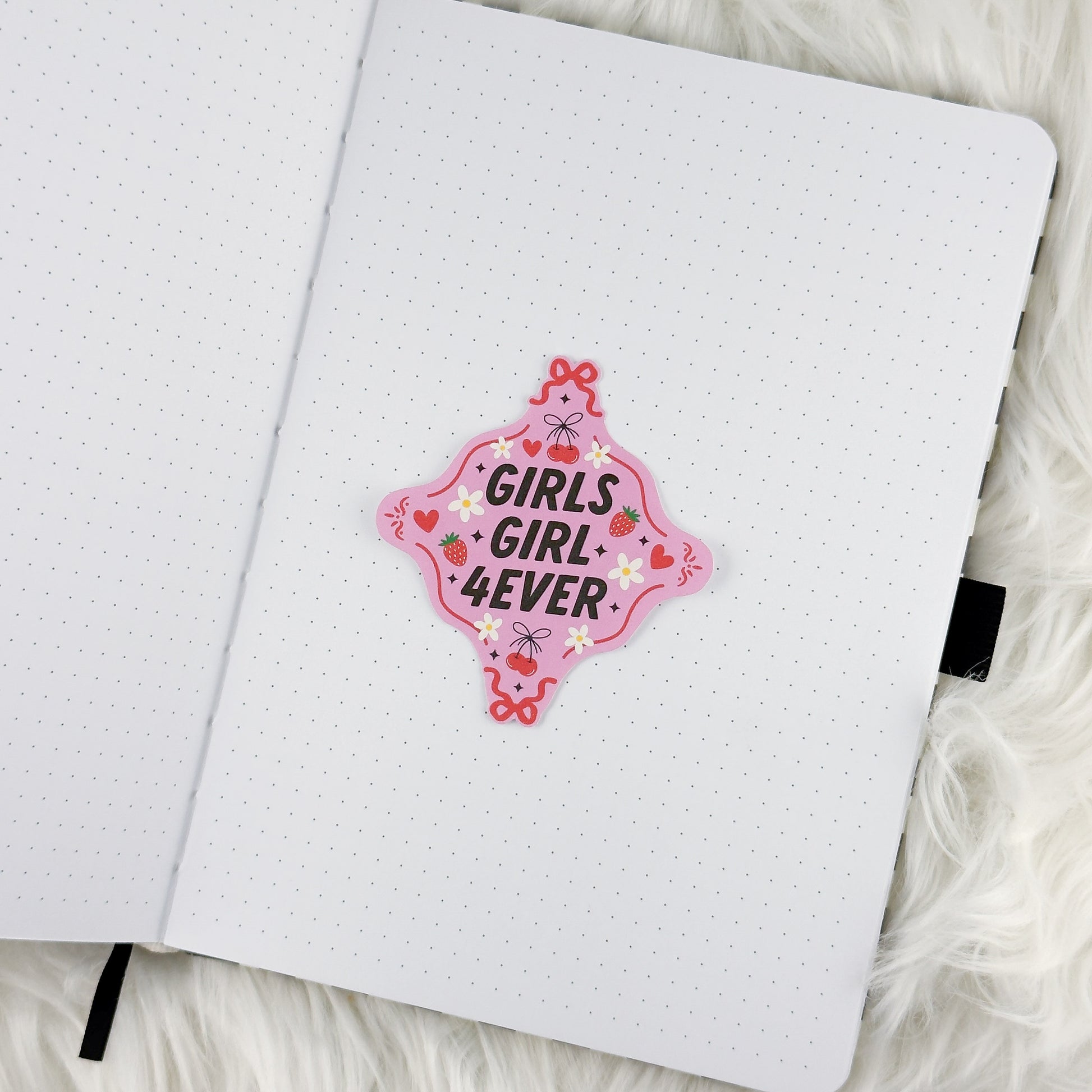Girls Girl // Large Matte Deco Sticker for Journals