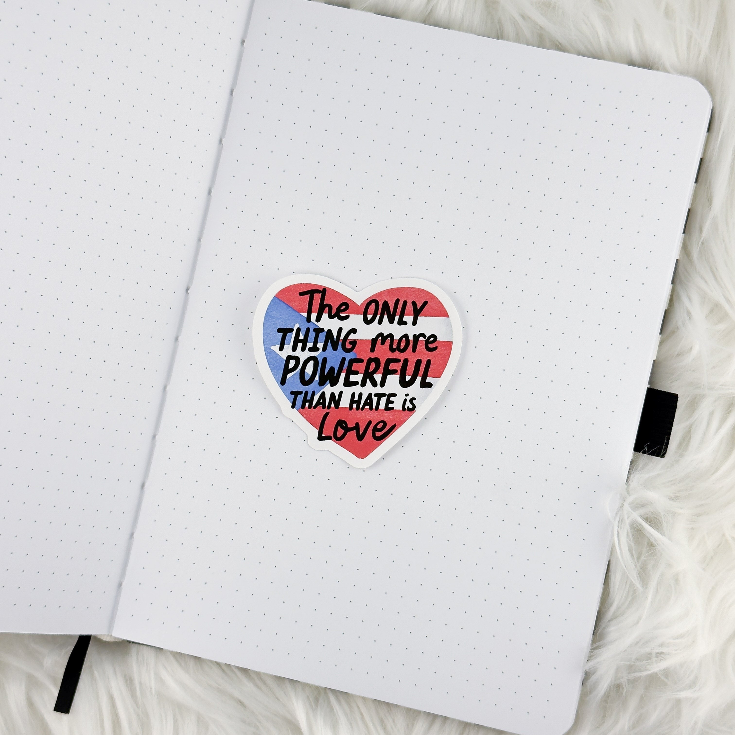 Powerful // Large Matte Deco Sticker for Journals
