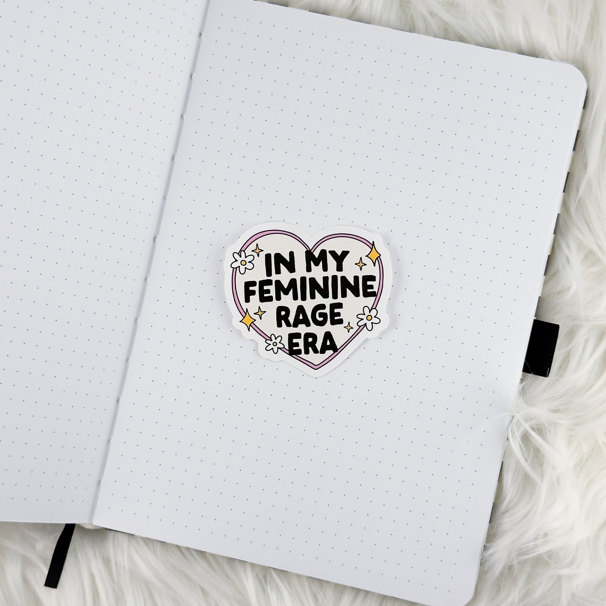 Feminine Rage Era // Large Matte Deco Sticker for Journals