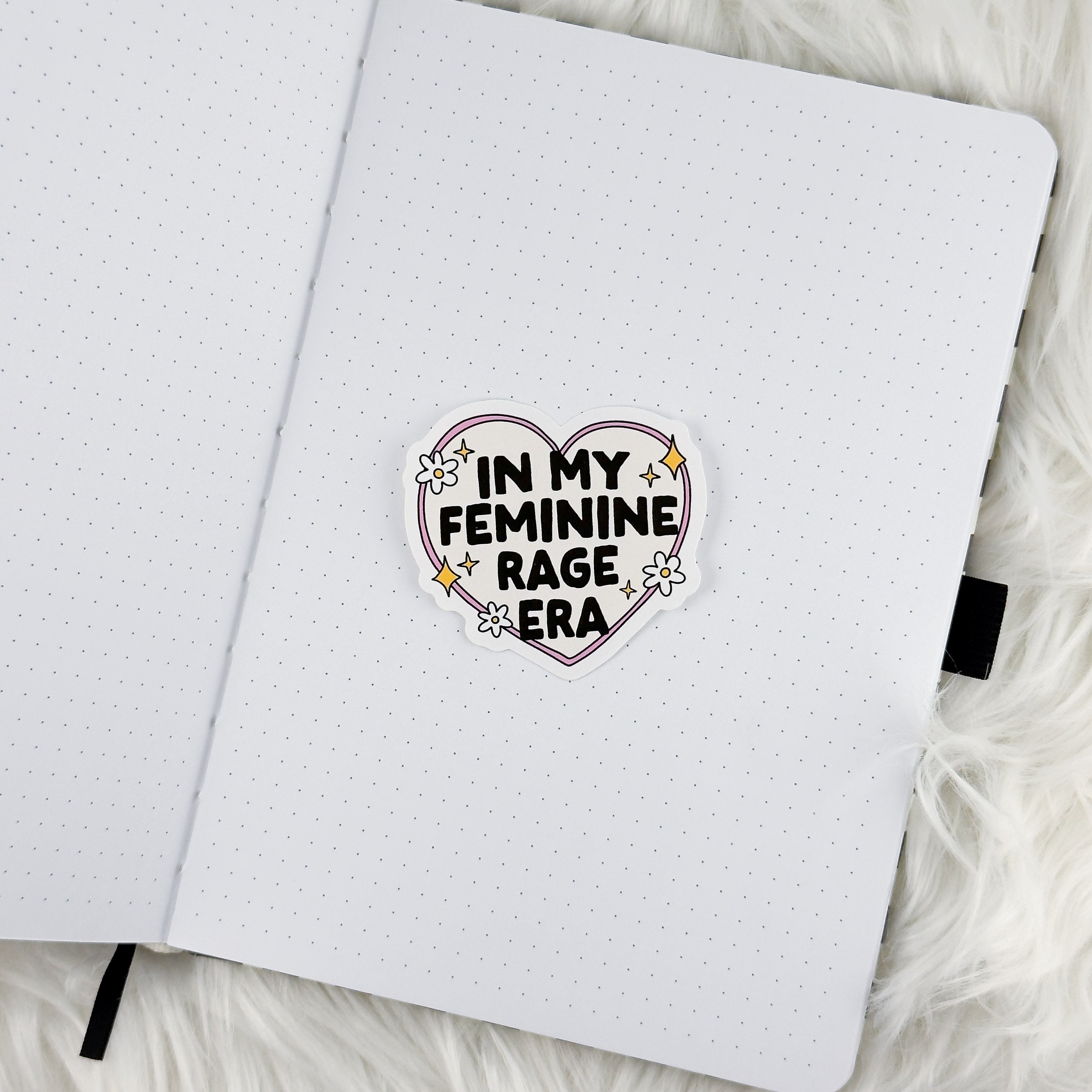 Feminine Rage Era // Large Matte Deco Sticker for Journals