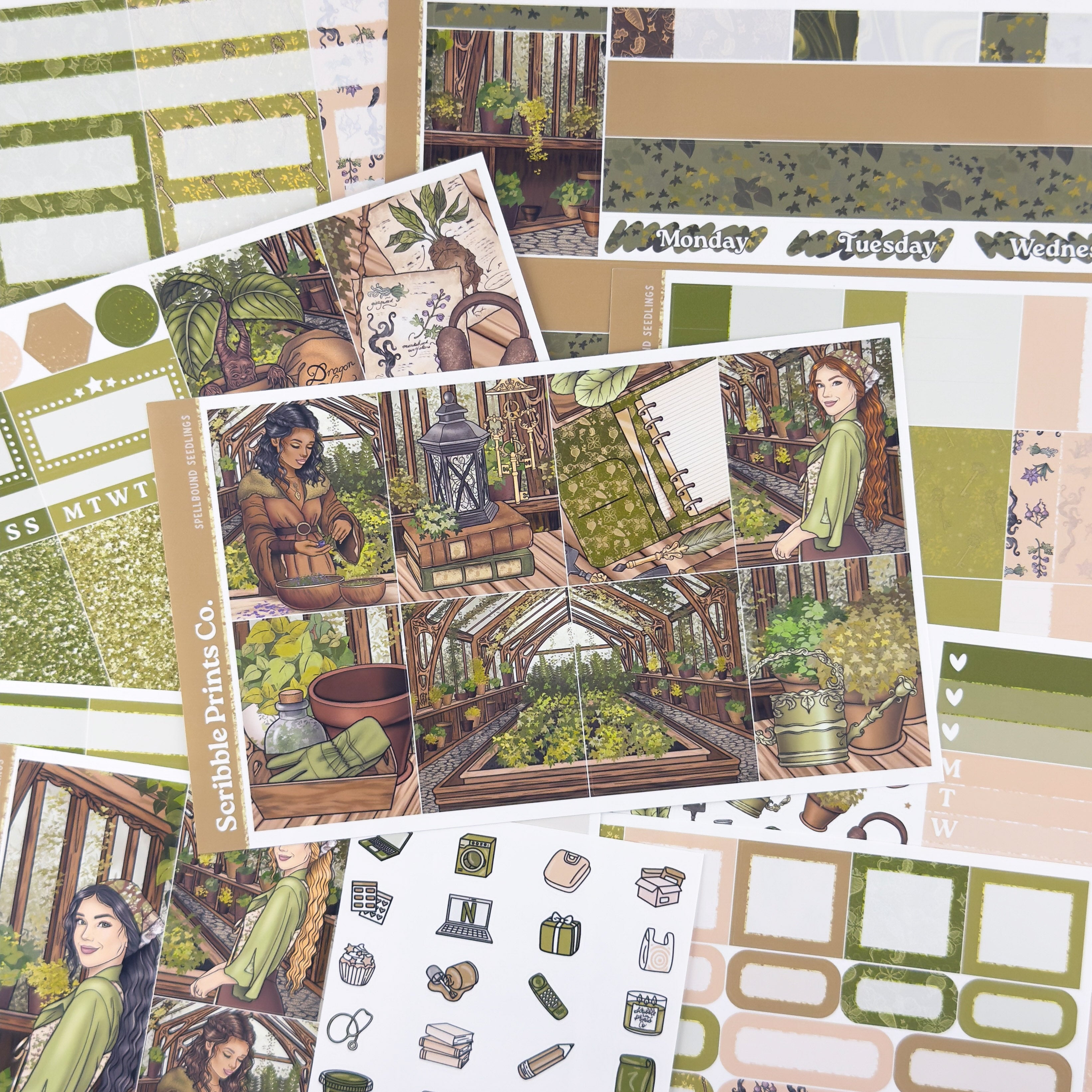 Spellbound Seedlings – Glossy Weekly Planner Kit