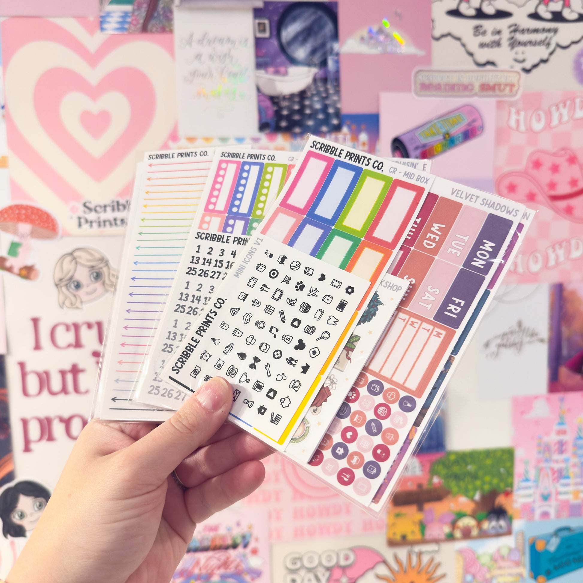10 Pc. Matte Hobonichi Sticker Grab Bag
