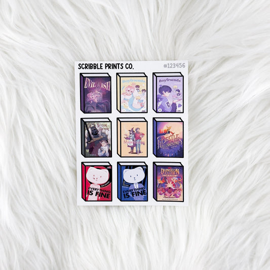 Custom Small Book Covers // Matte Journal Stickers