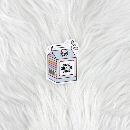 Creative Juice // Large Matte Deco Sticker for Journals