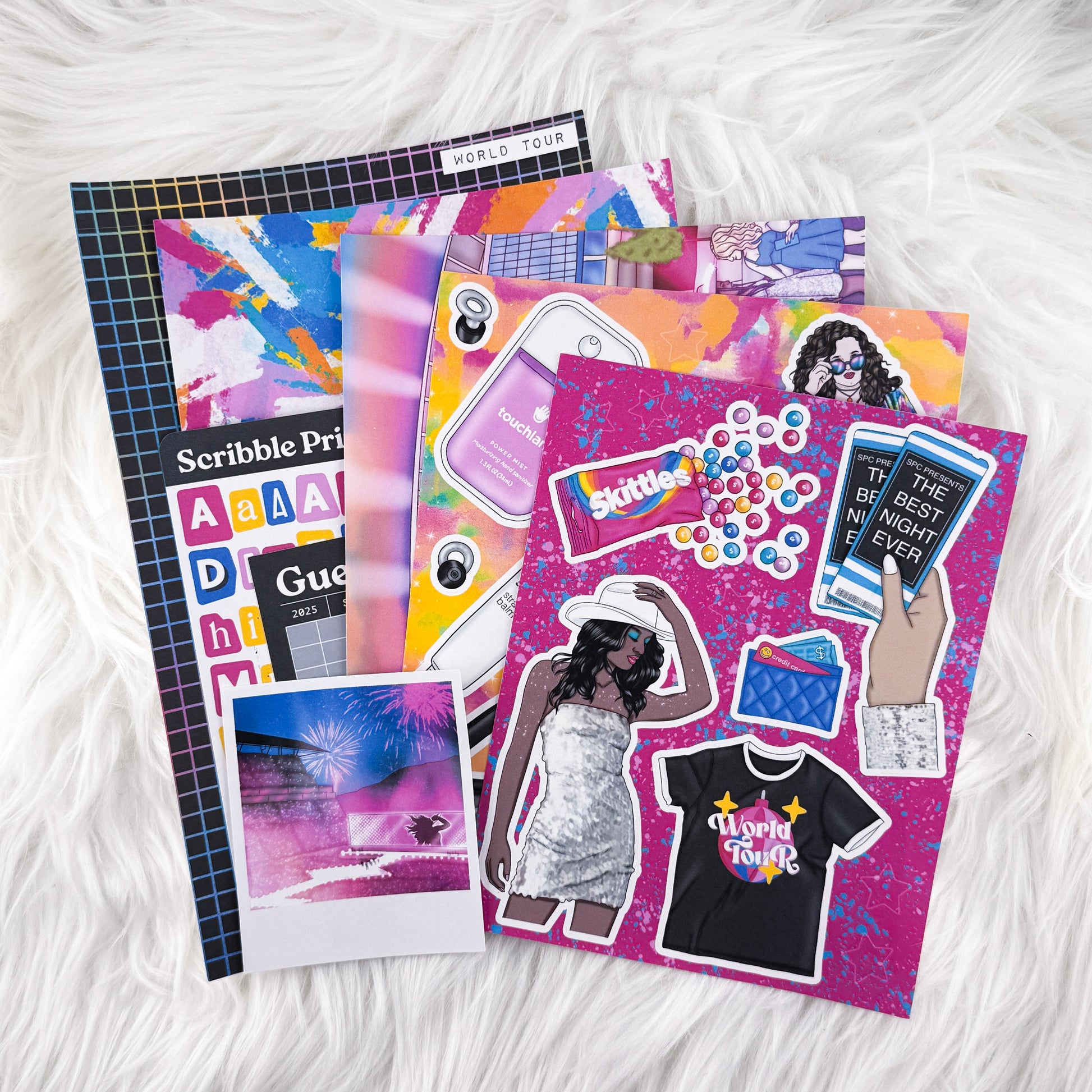 World Tour – Creative Journaling Kit // Matte Junk Journal Stickers
