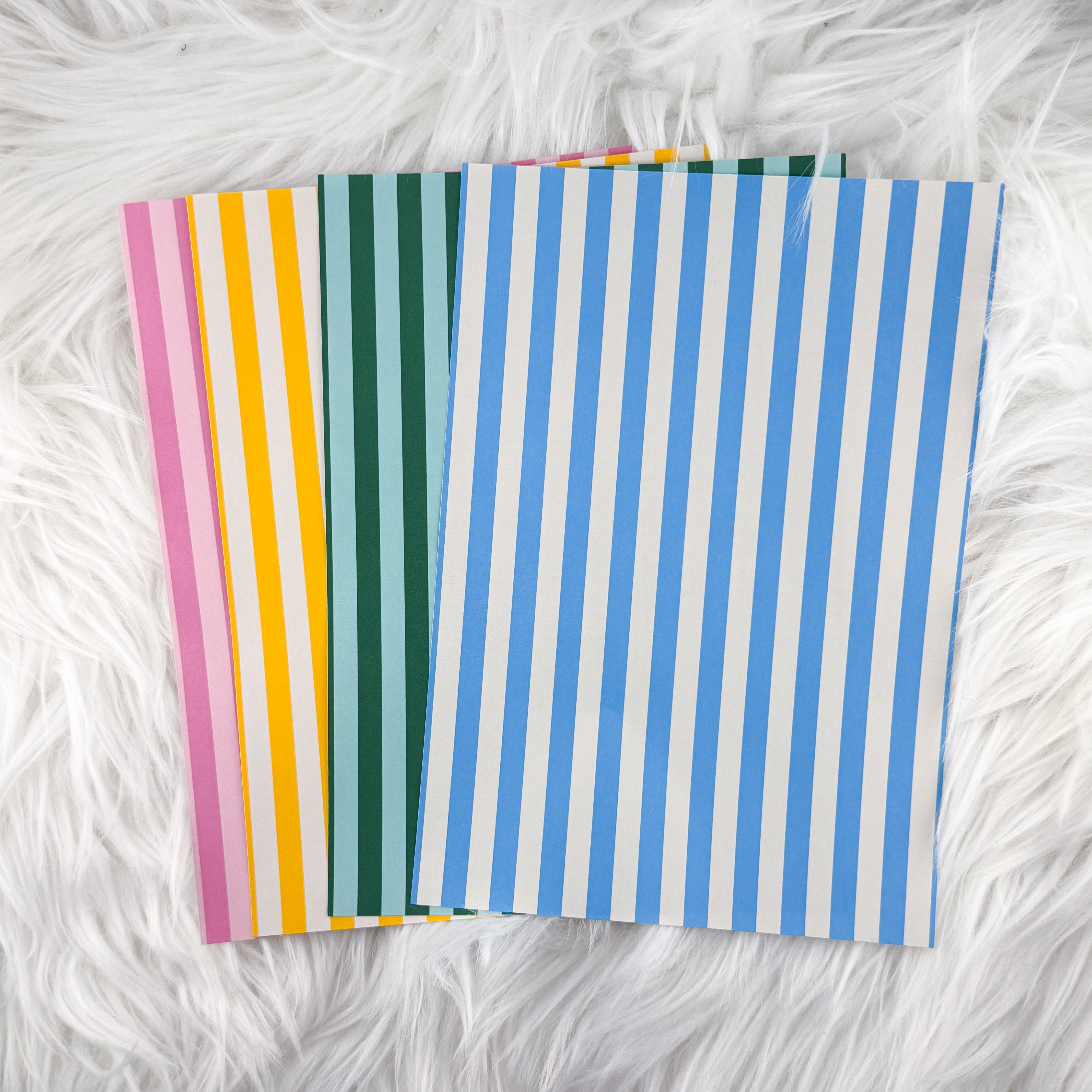 Stripe Society - A5 Matte Sticker Paper (Set of 4)