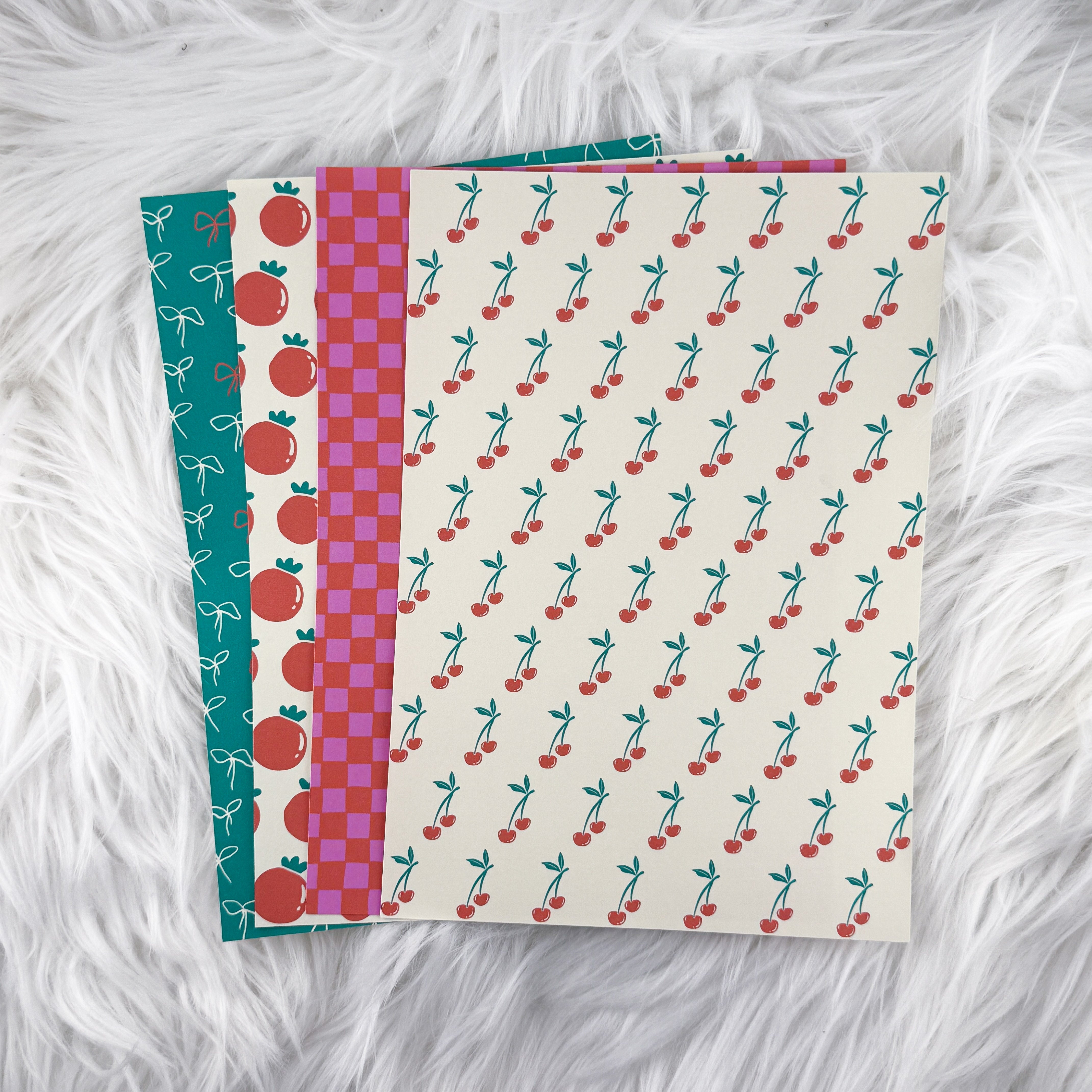 Cherry Picked - A5 Matte Sticker Paper (Set of 4)