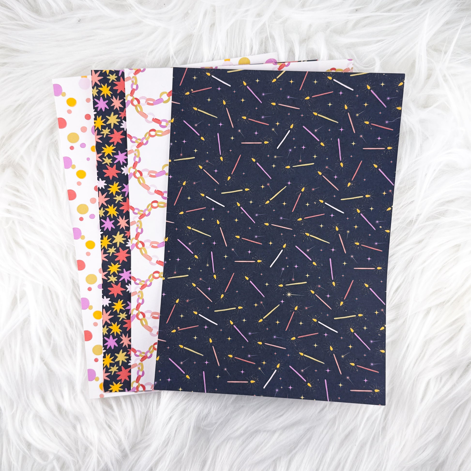 Confetti Nights - A5 Matte Sticker Paper (Set of 4)