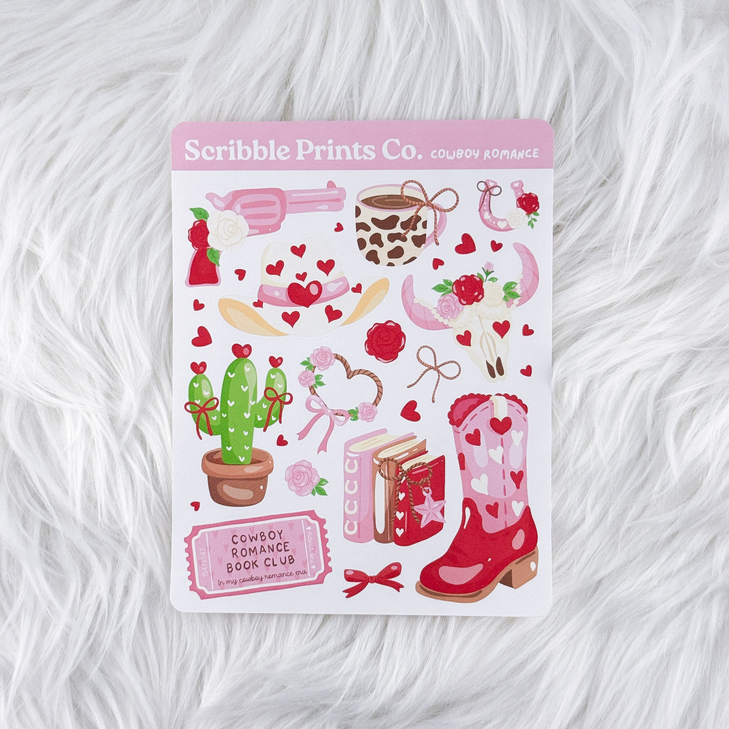 Cowboy Romance – Deco // Matte Journal Stickers