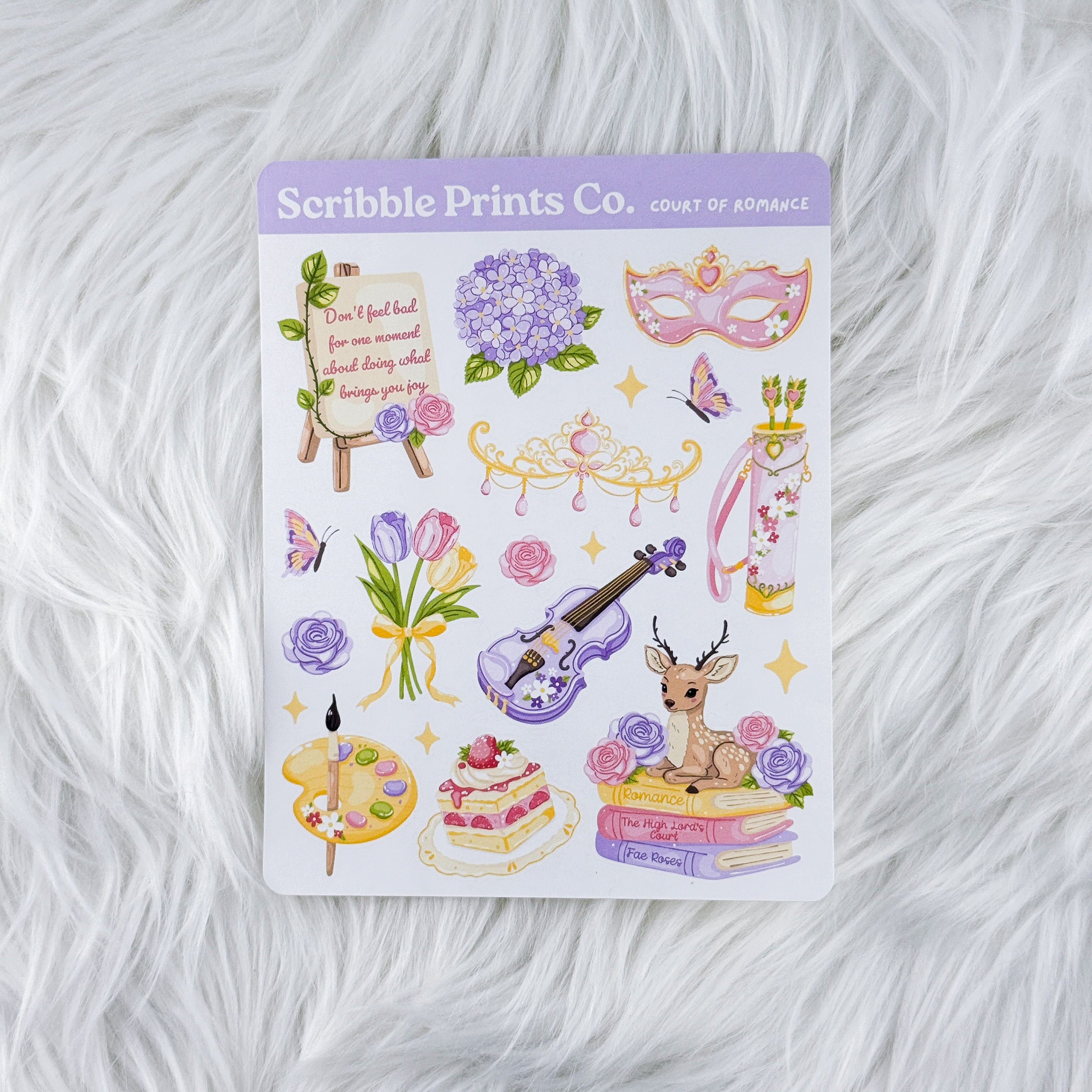 Court of Romance – Deco // Matte Journal Stickers