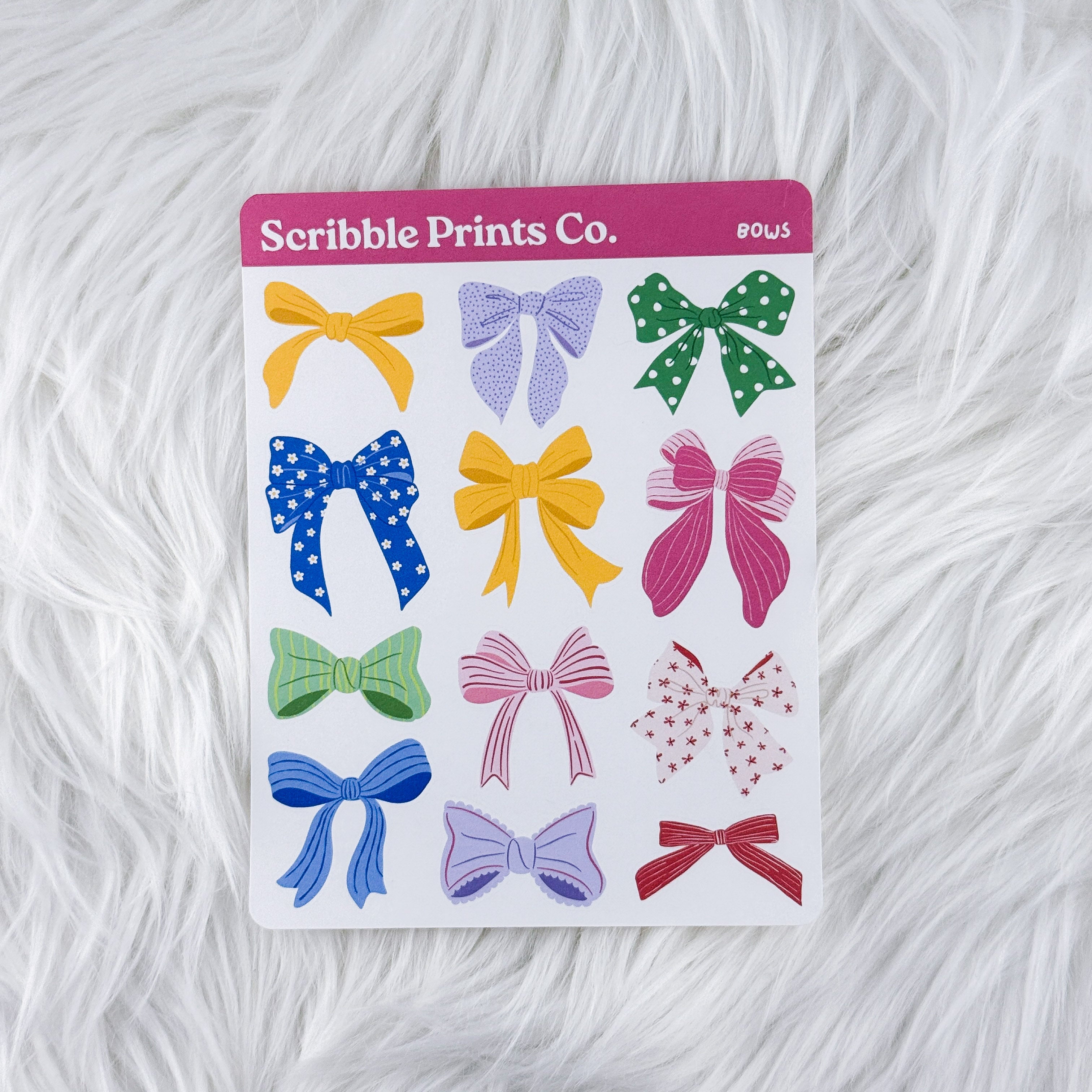 Bows – Deco // Matte Journal Stickers