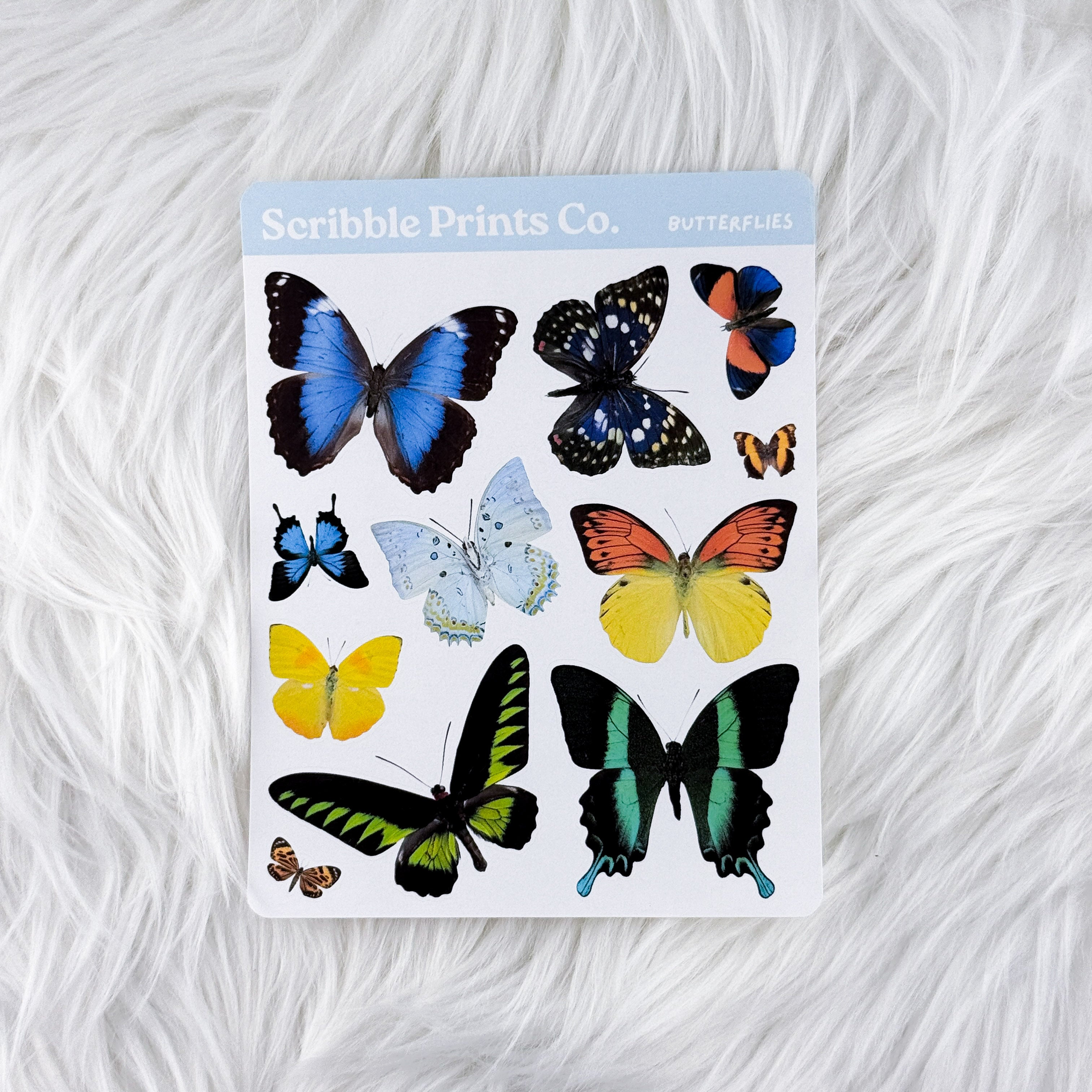 Butterflies – Deco // Matte Journal Stickers