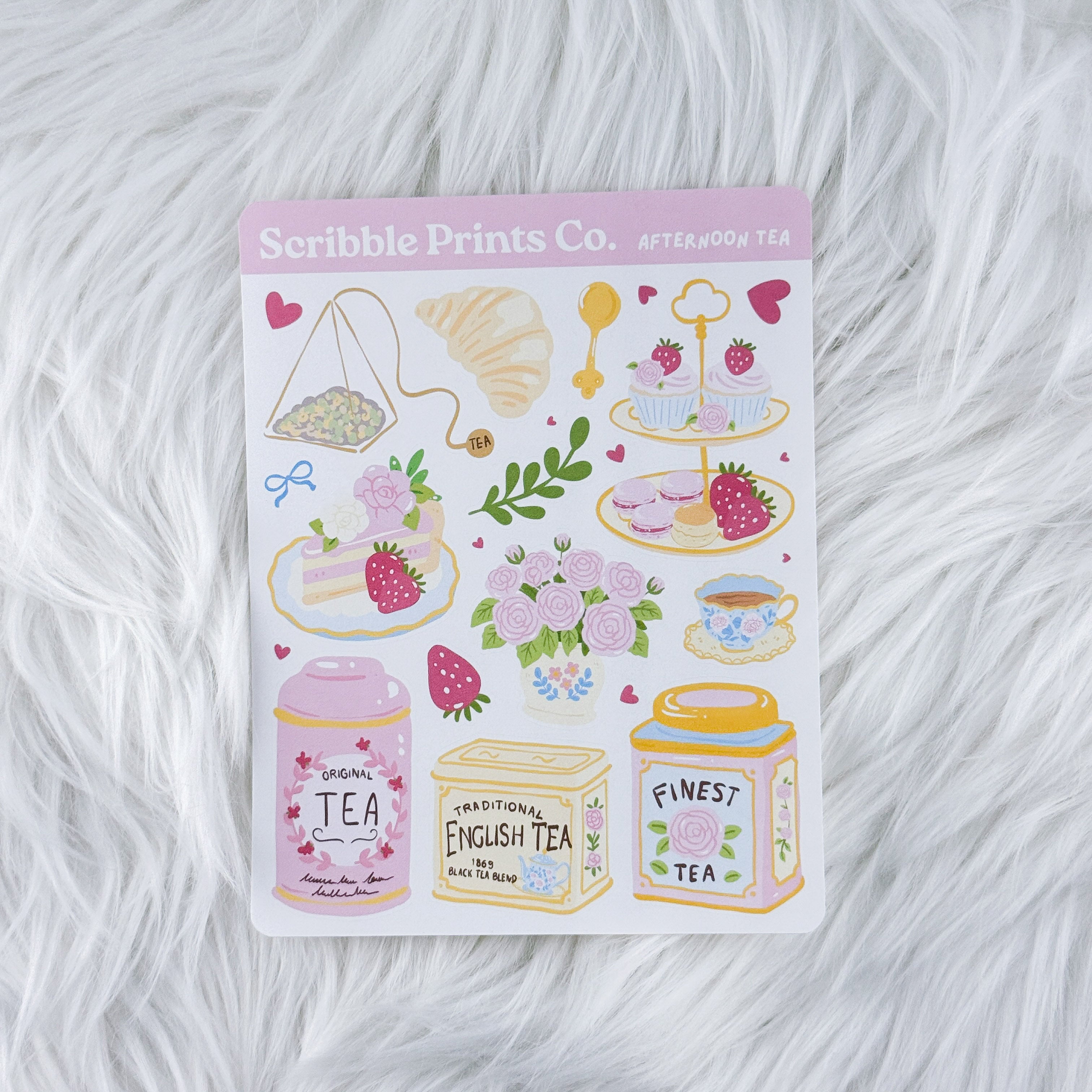 Afternoon Tea – Deco // Matte Journal Stickers