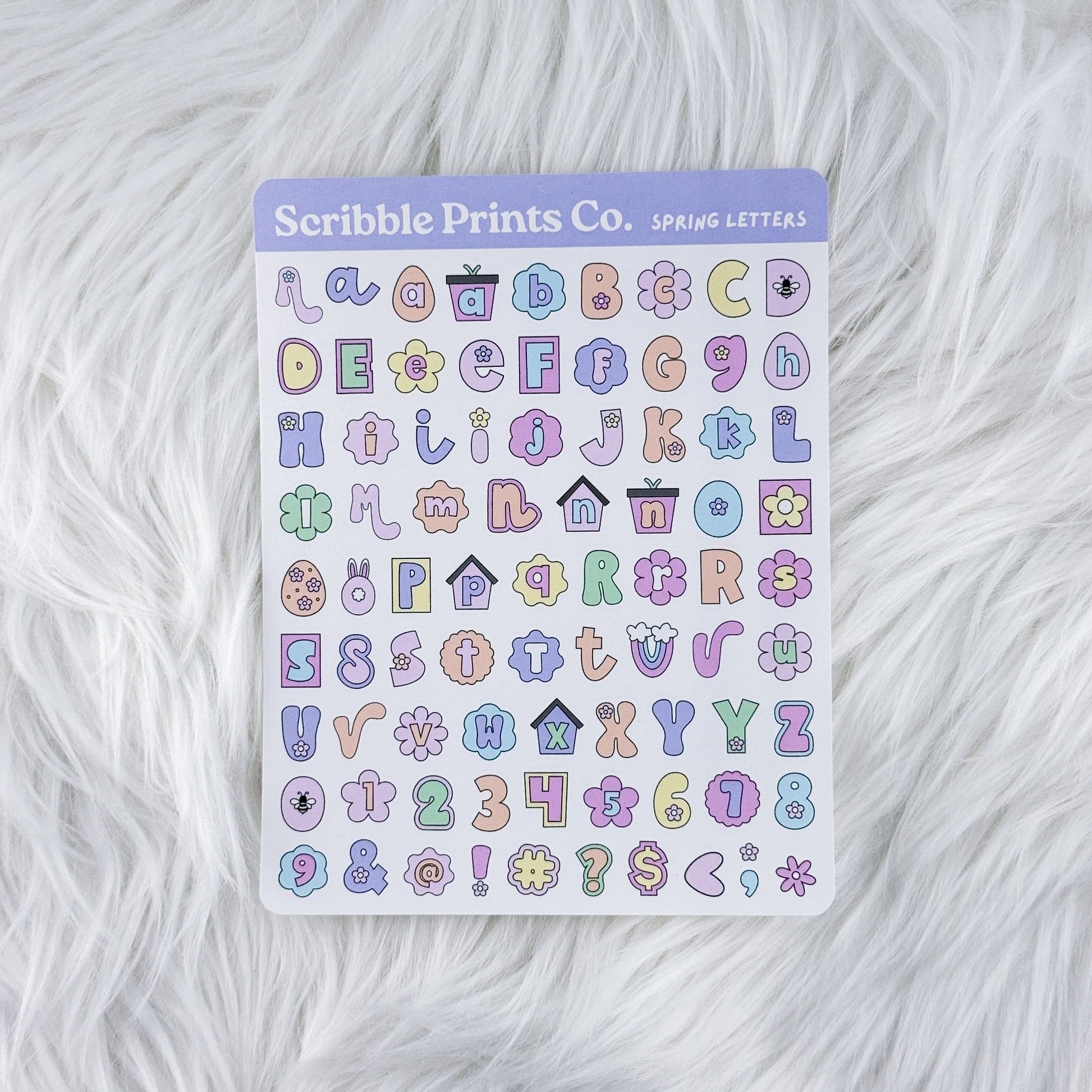 Spring Ransom Letters – Deco // Matte Journal Stickers