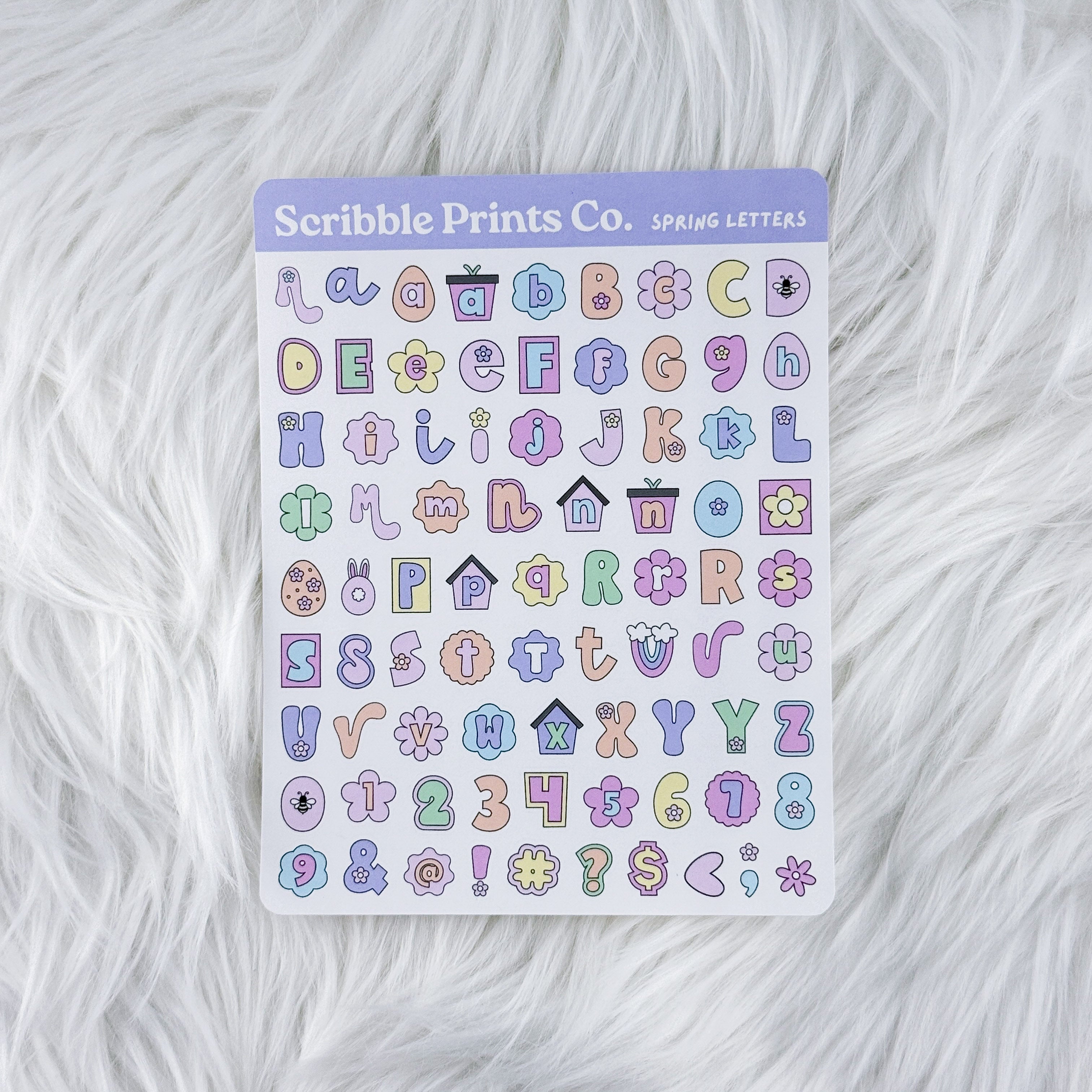 Spring Ransom Letters – Deco // Matte Journal Stickers