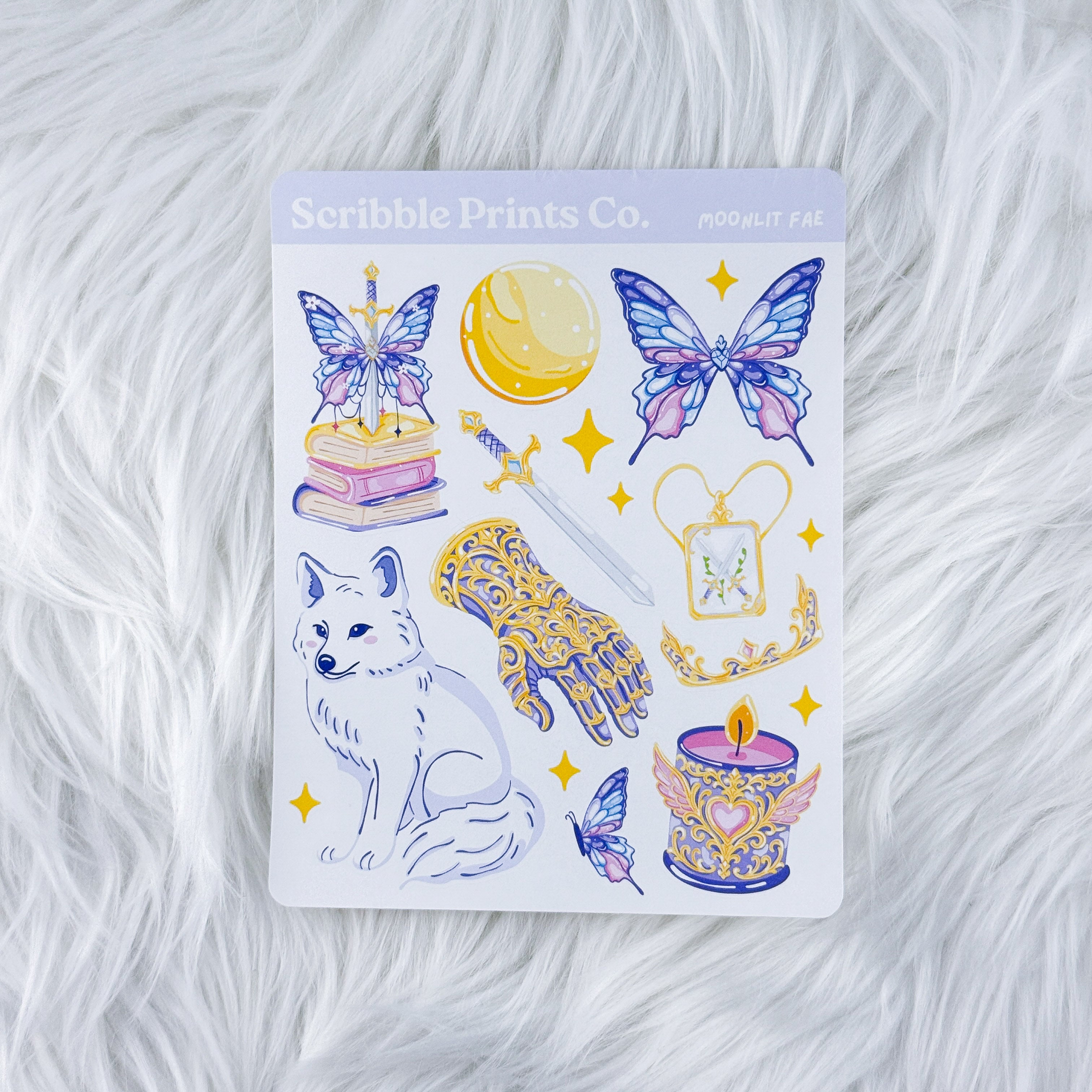 Moonlit Fae – Deco // Matte Journal Stickers