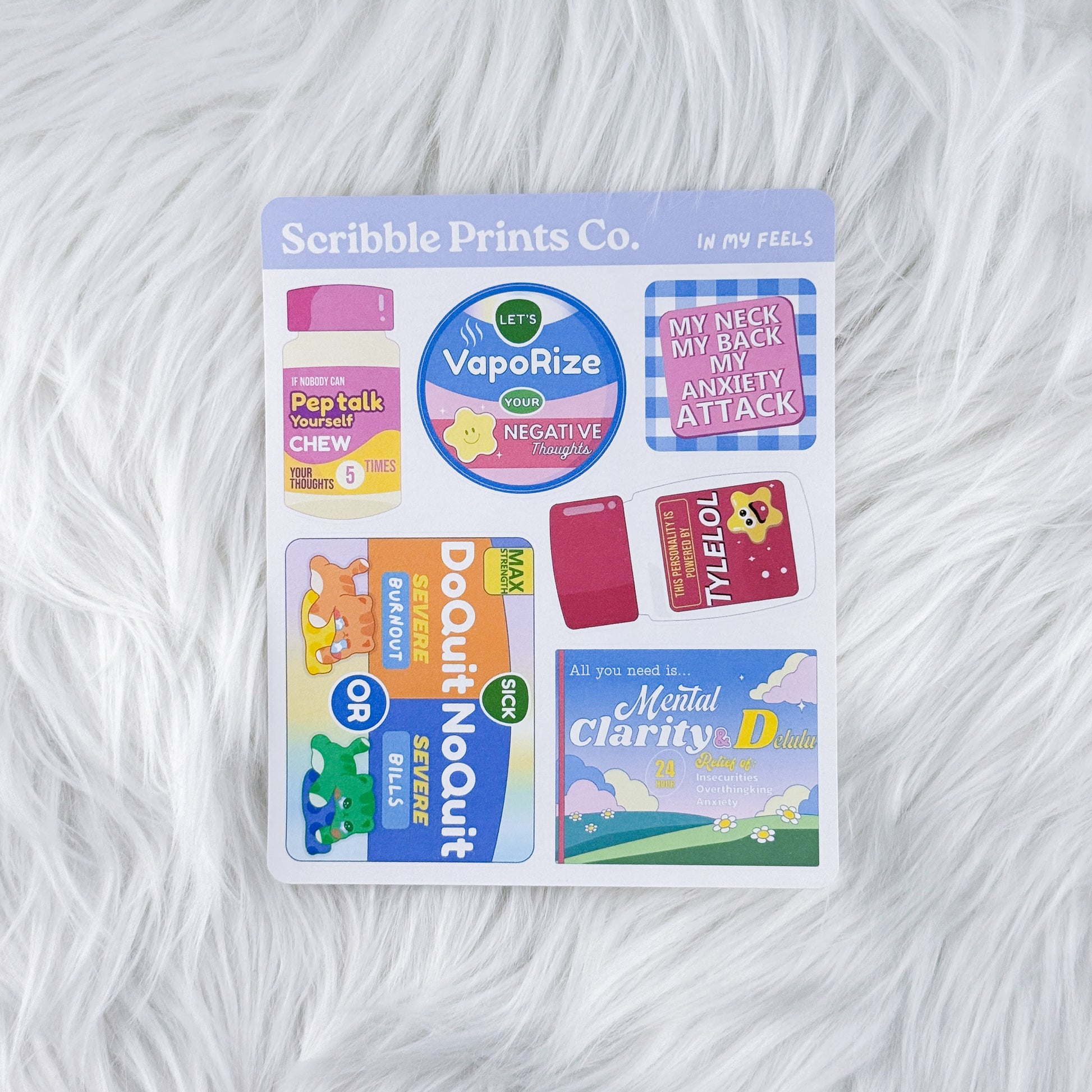 In My Feels – Deco // Matte Journal Stickers
