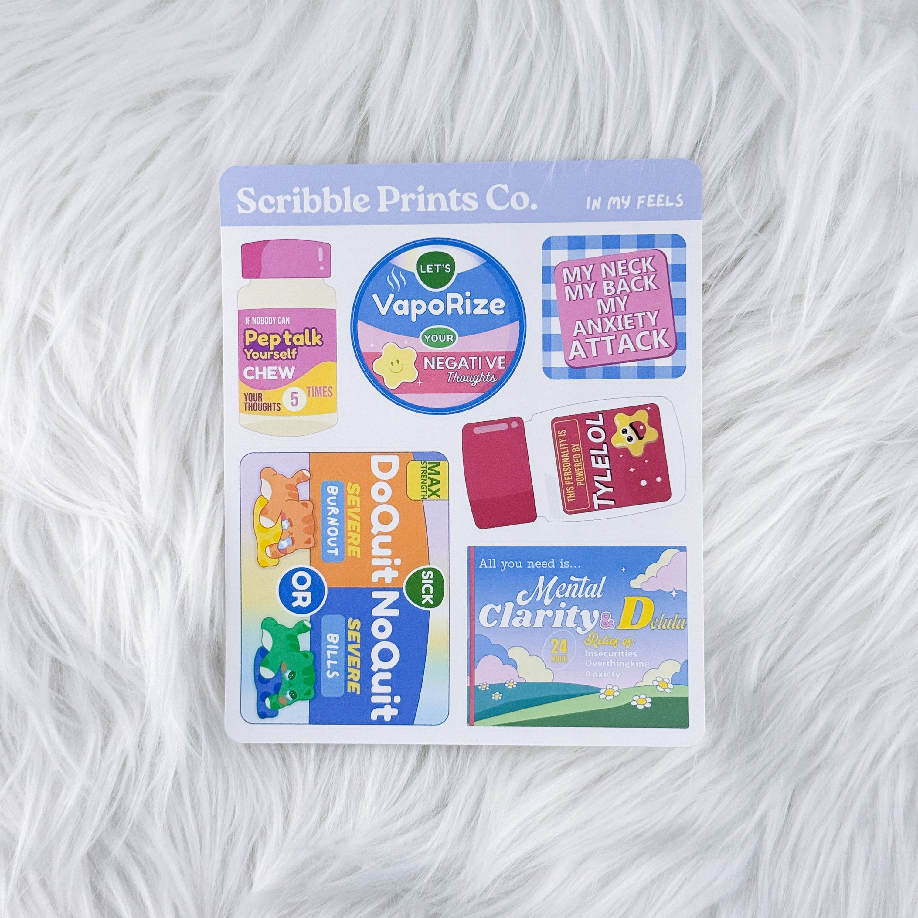 In My Feels – Deco // Matte Journal Stickers