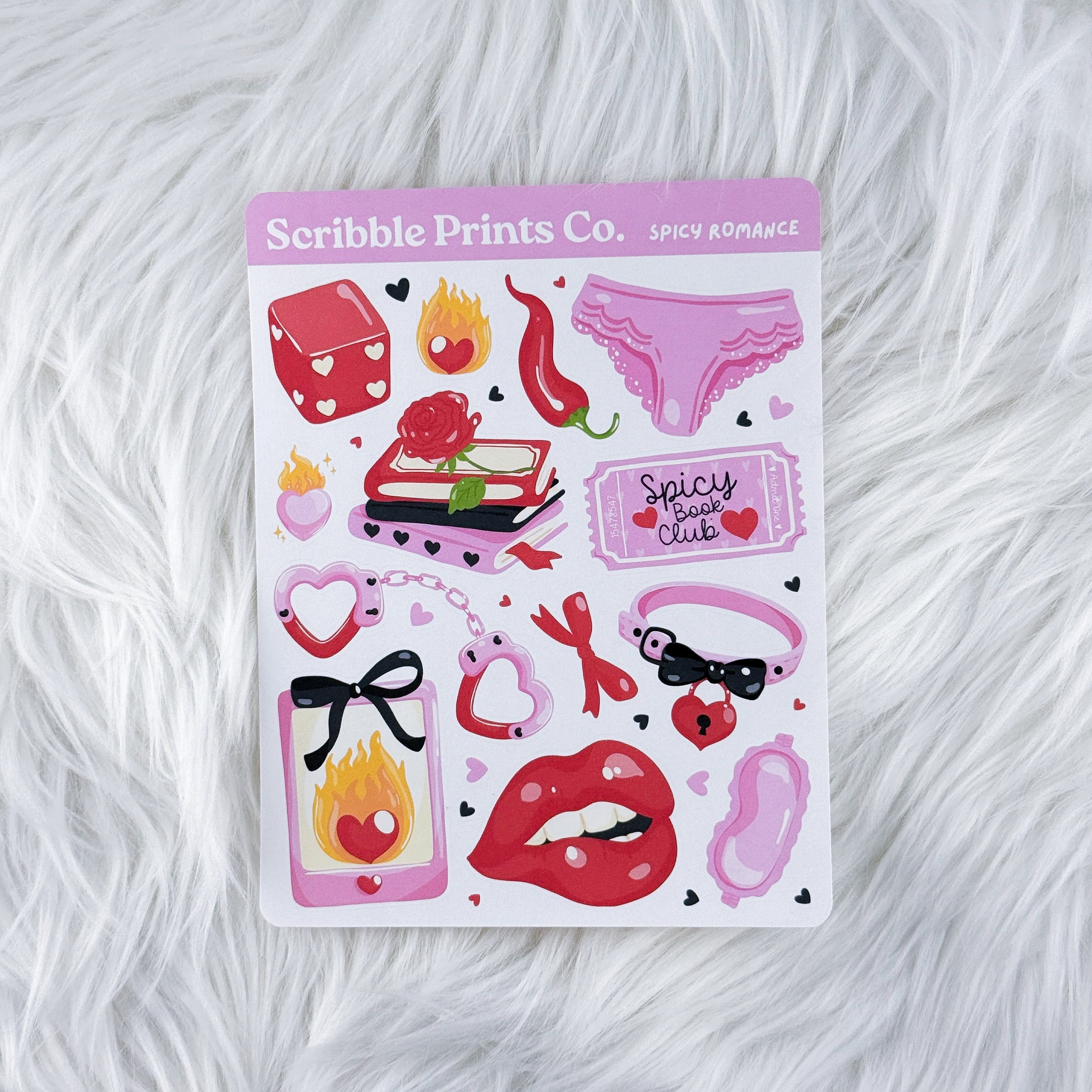 Spicy Romance – Deco // Matte Journal Stickers