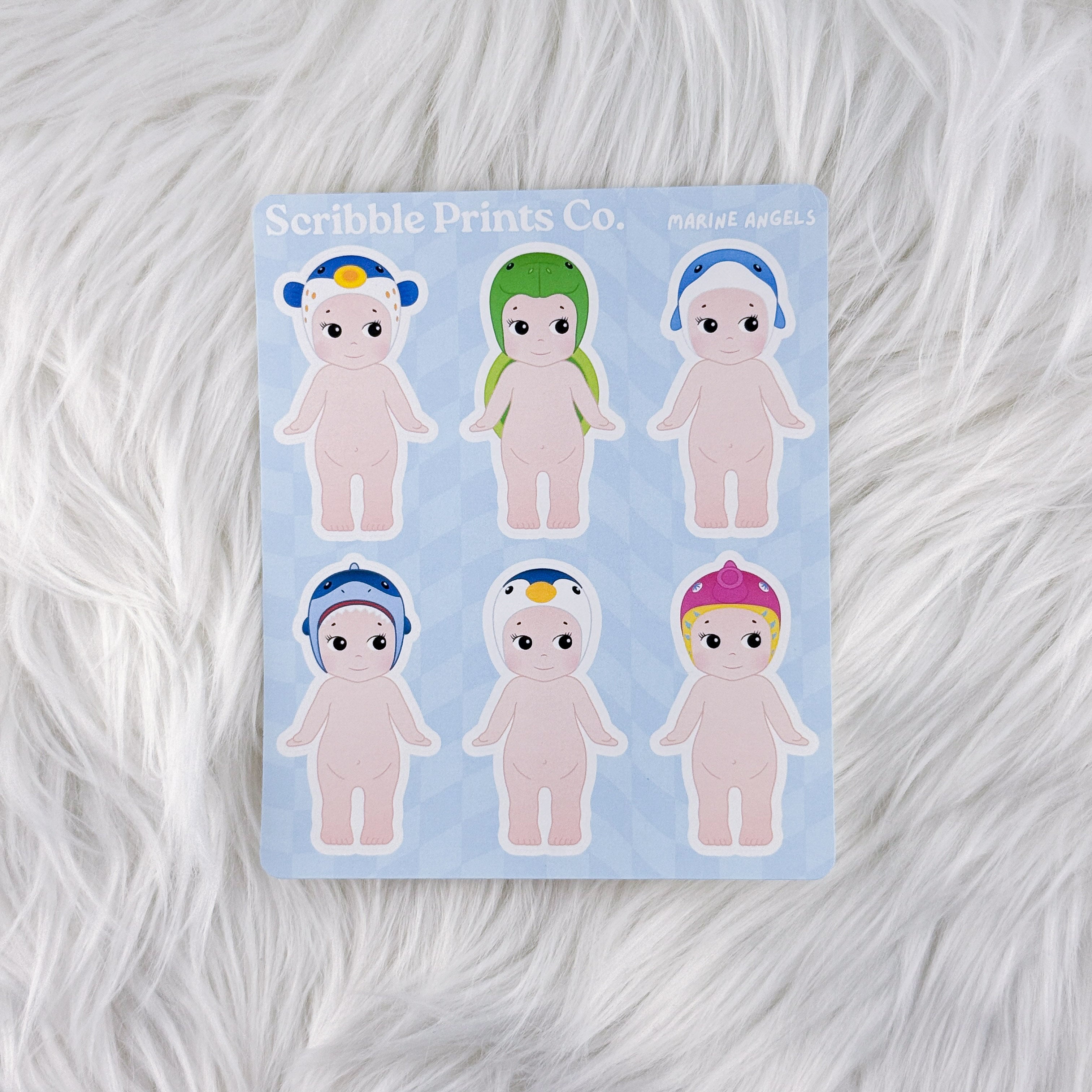 Marine Angels – Deco // Matte Journal Stickers