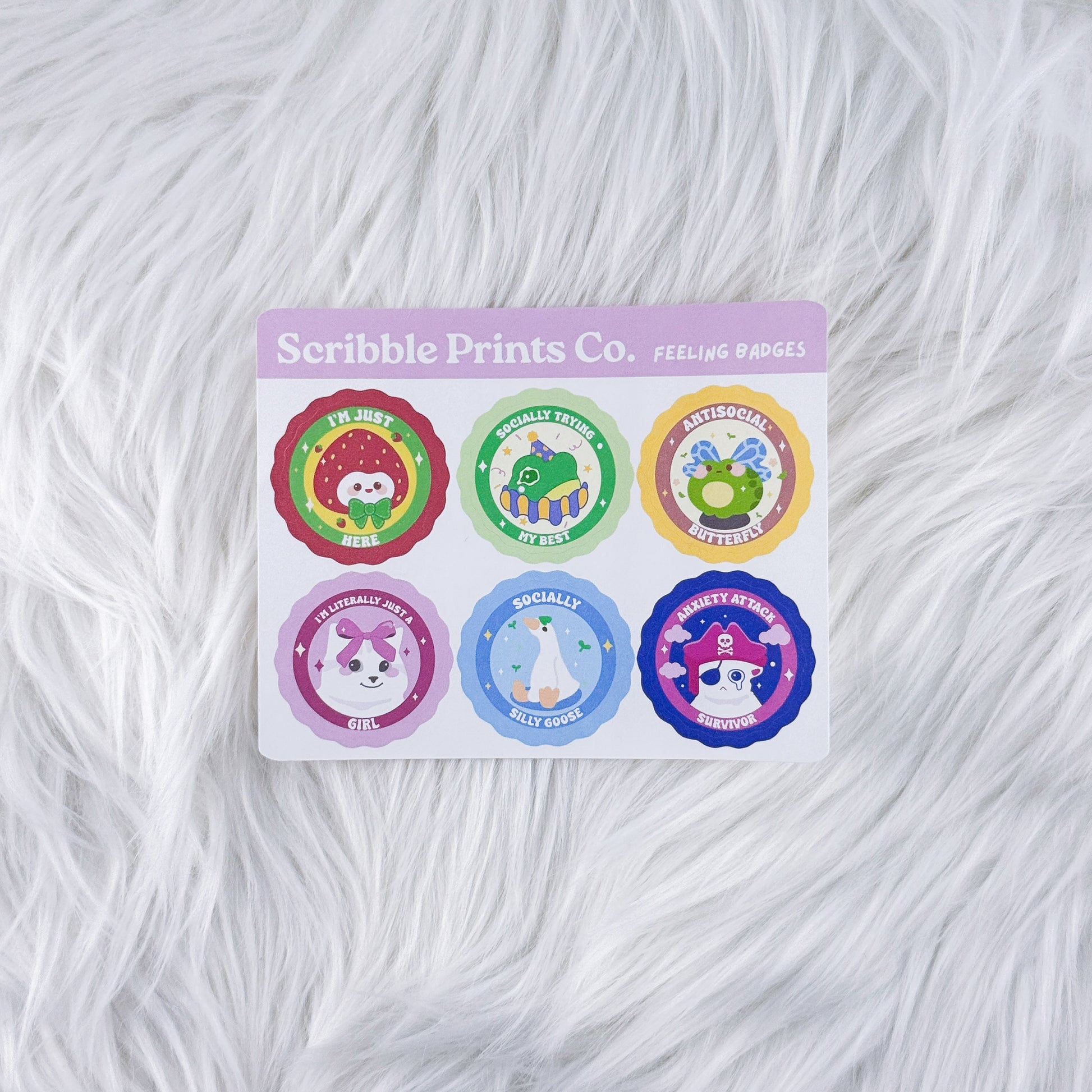 Feeling Badges – Journal Deco // Matte Stickers