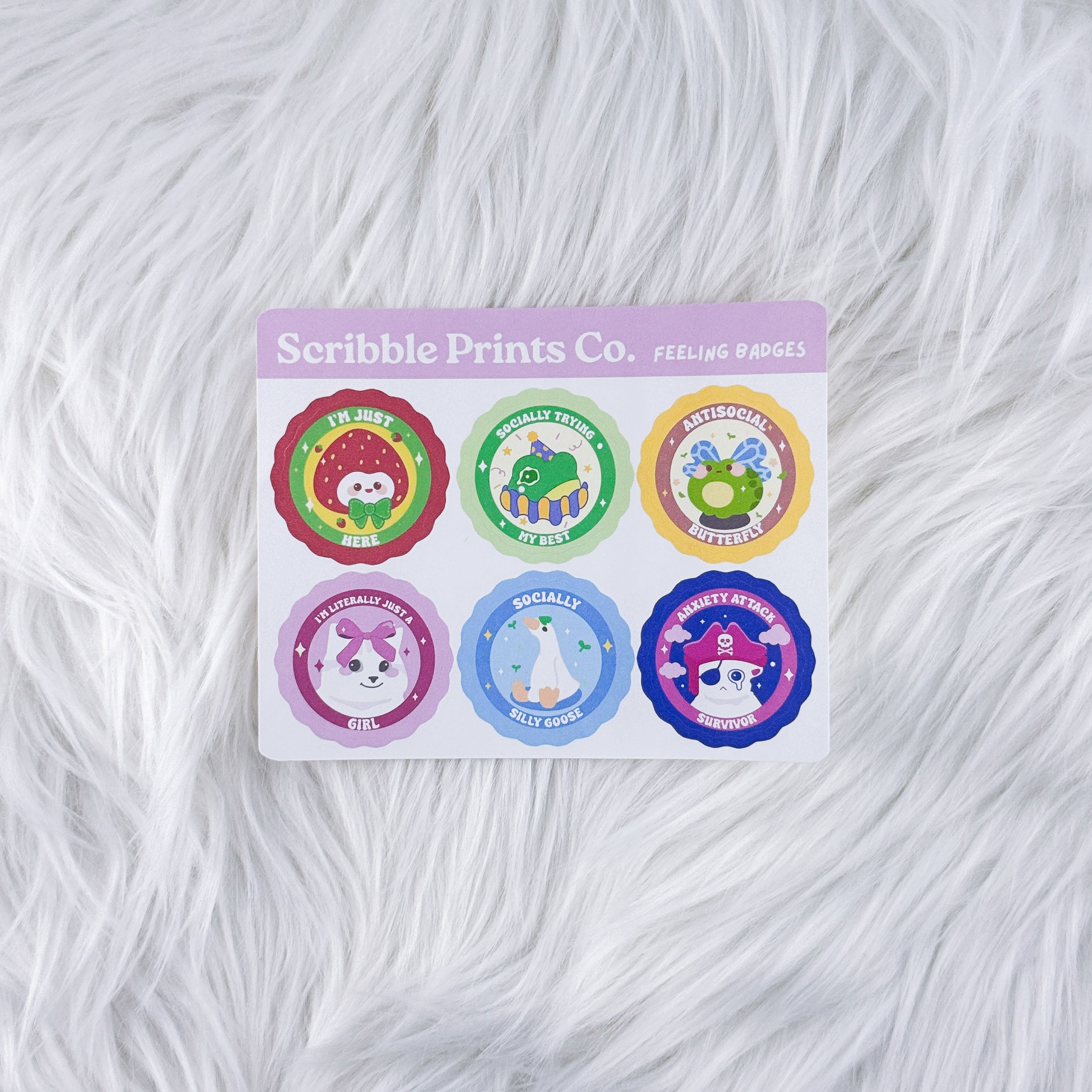 Feeling Badges – Deco // Matte Journal Stickers