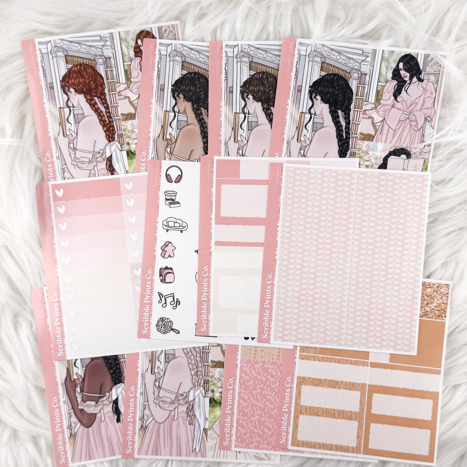 Gilded Pages – Glossy Weekly Kit Add-Ons