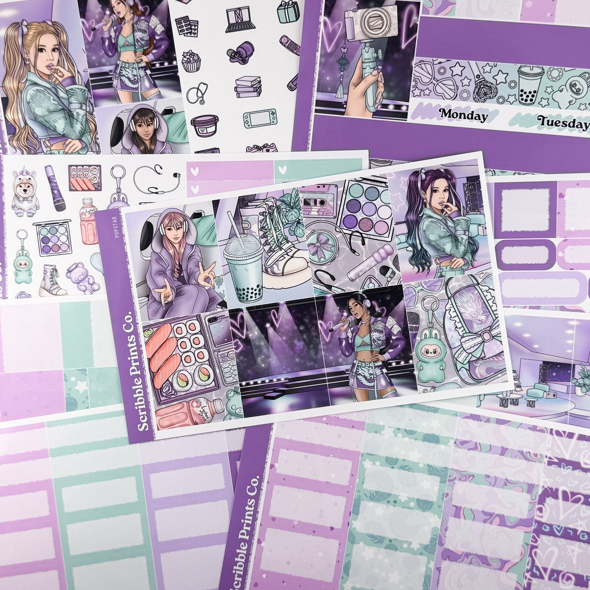 Popstar – Glossy Weekly Planner Kit