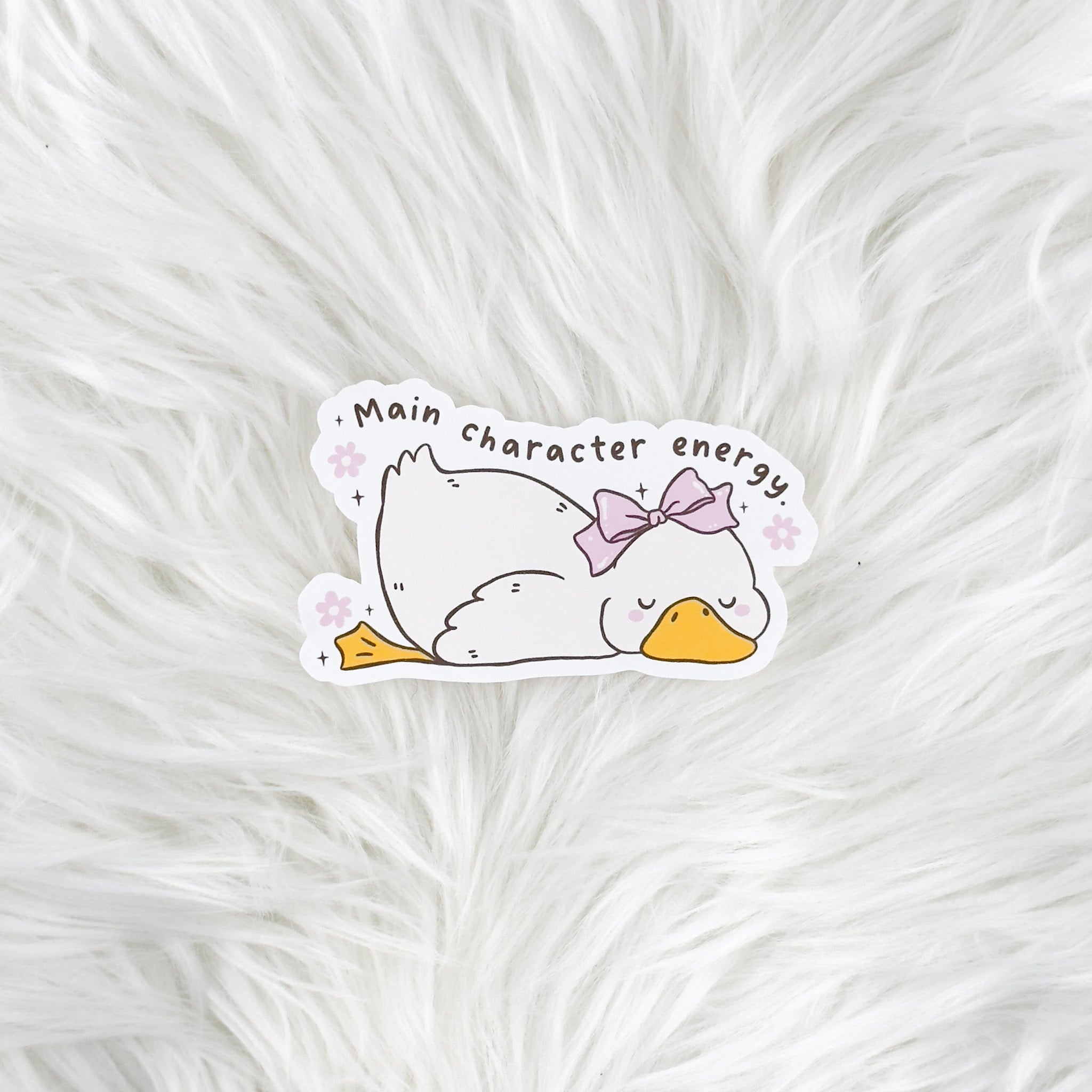 Main Character Energy // Large Matte Deco Sticker for Journals