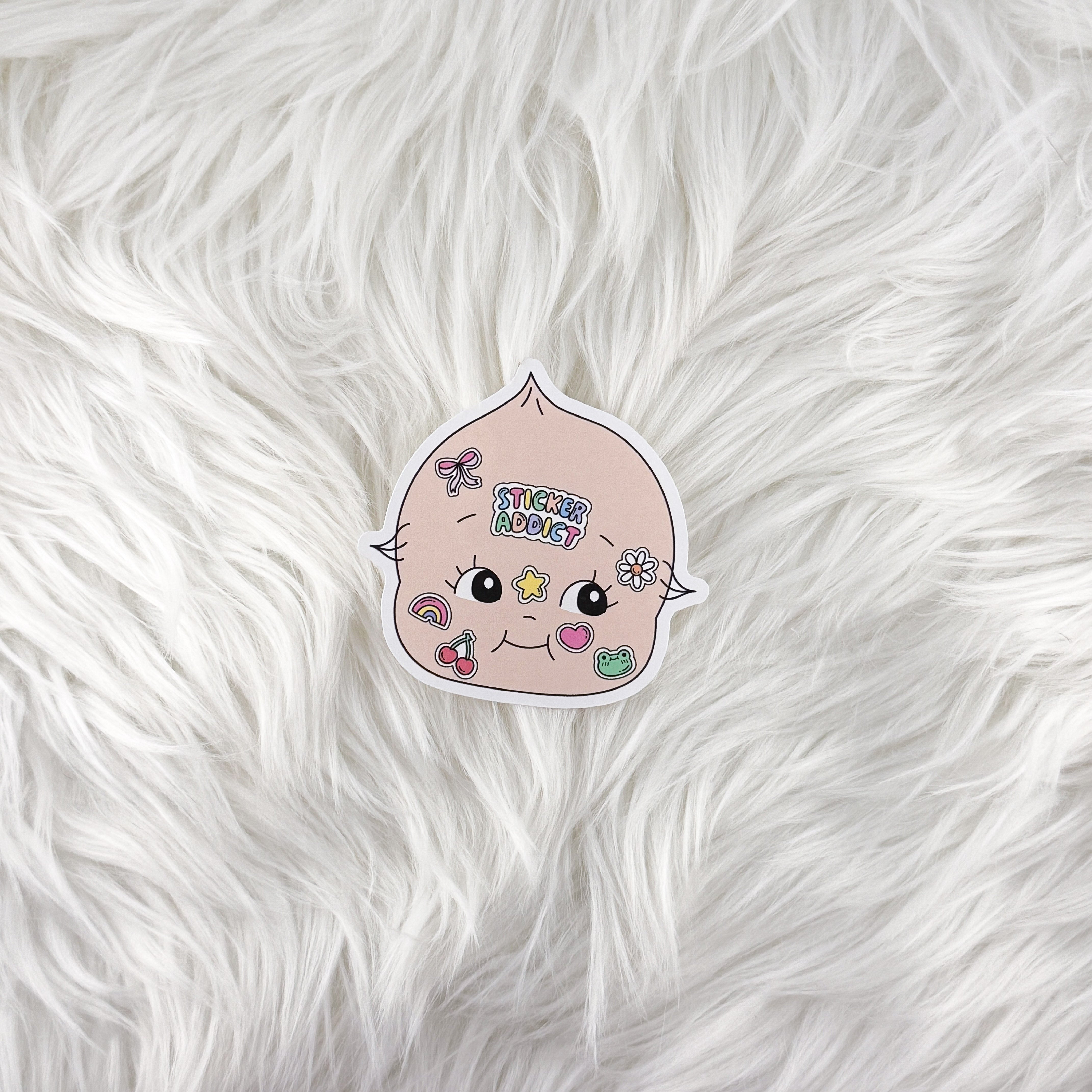 Sticker Addict Baby // Large Matte Deco Sticker for Journals