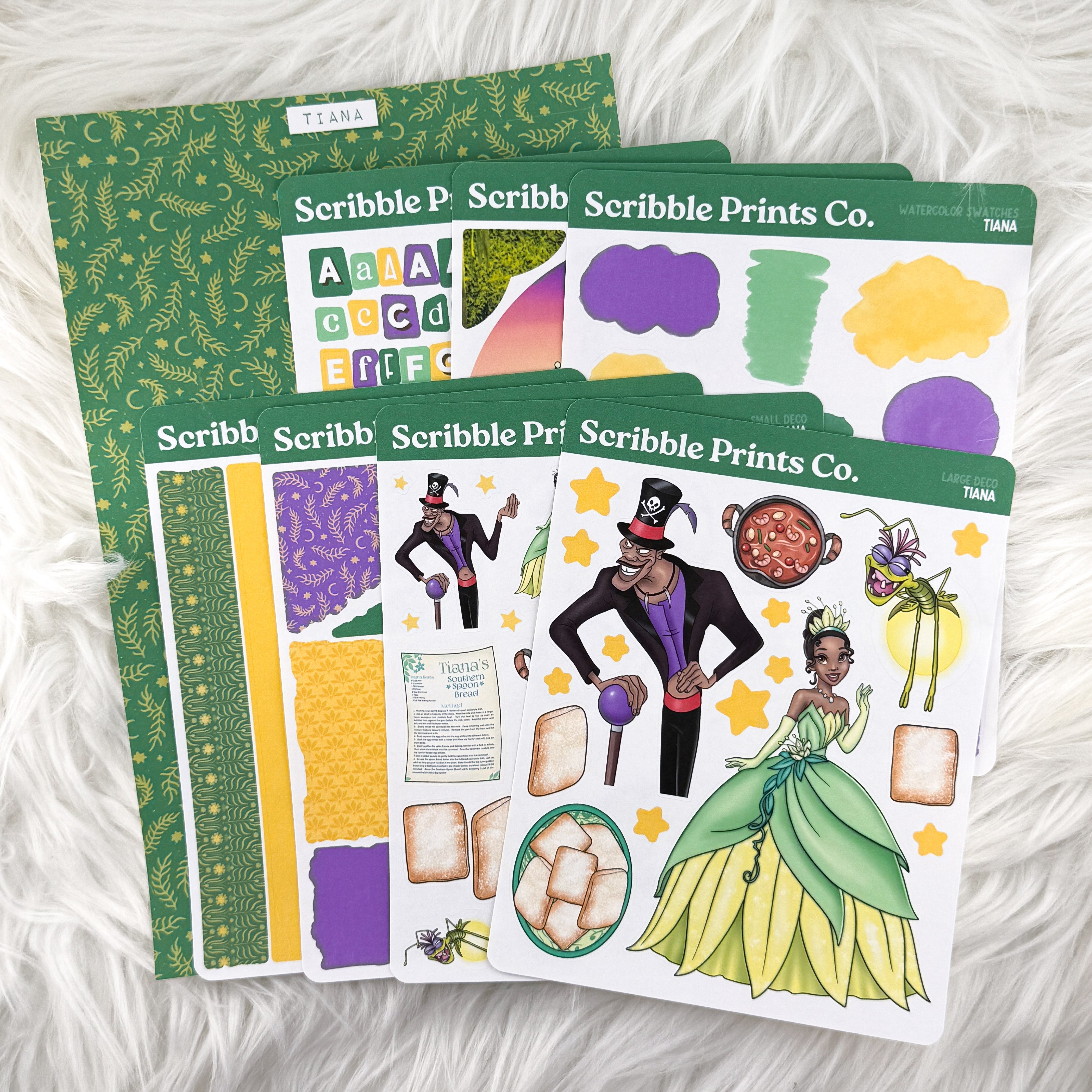 Tiana Journal Sticker Collection | Matte Removable Reading & Planner Stickers
